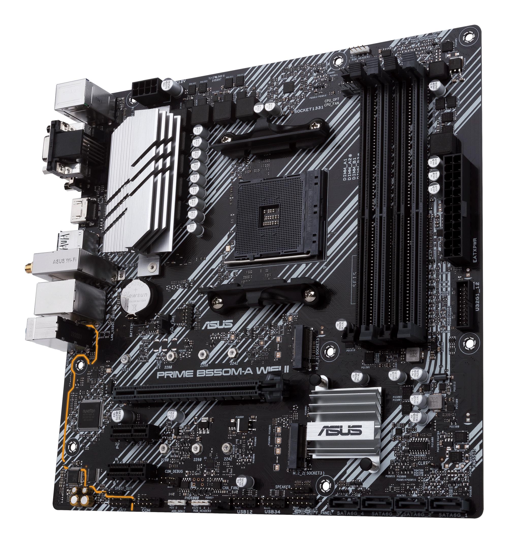 ASUS Mainboard PRIME B550M-A WIFI II / 90MB19X0-M0EAY0 Multicoloured