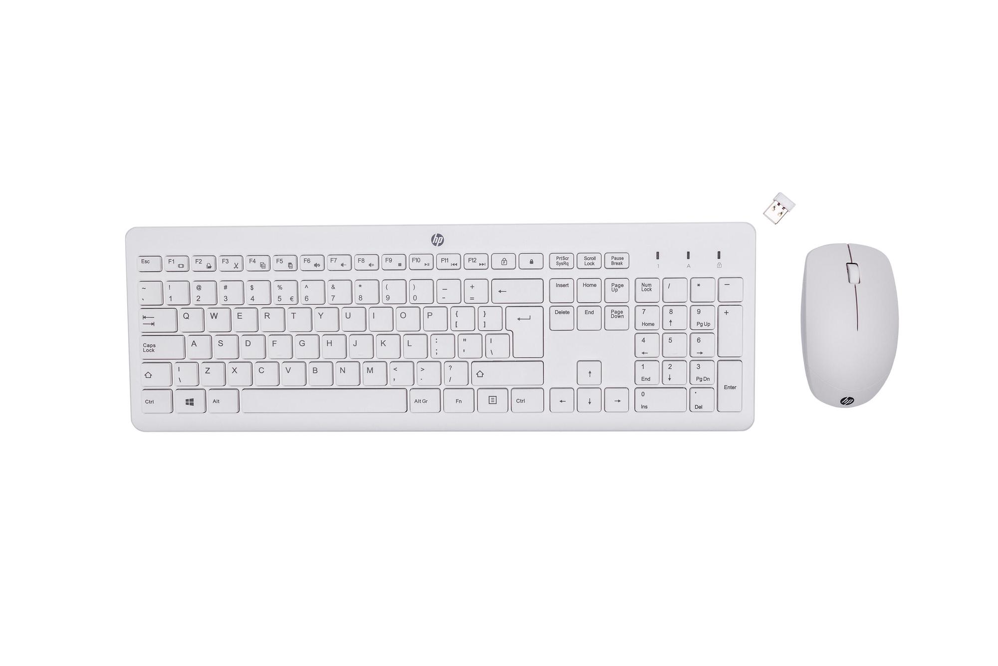 HP Set de ratón y teclado 230 / 3L1F0AA#ABB Blanco