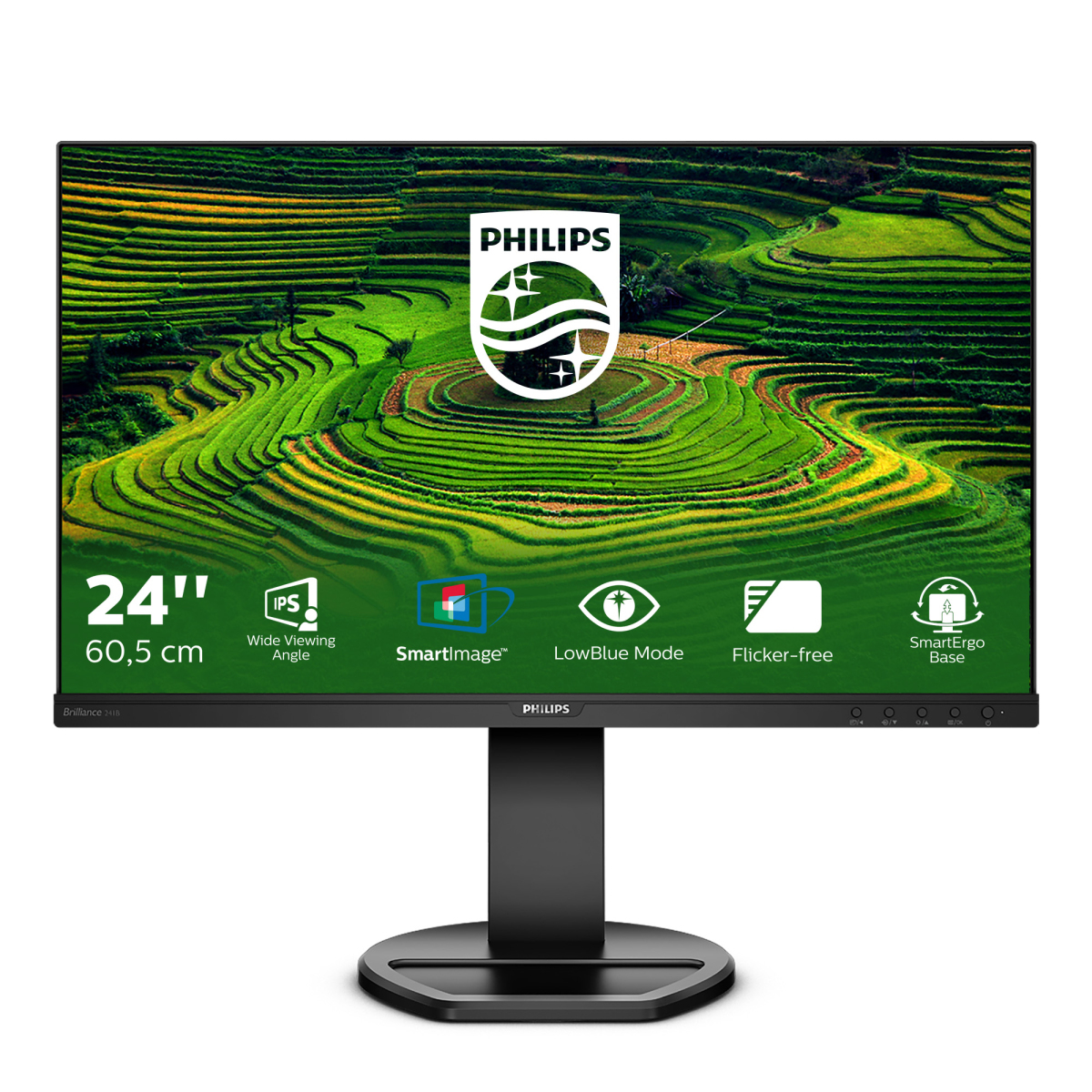 Philips Monitor 241B8QJ / 241B8QJEB/00 Schwarz (23,8 ")