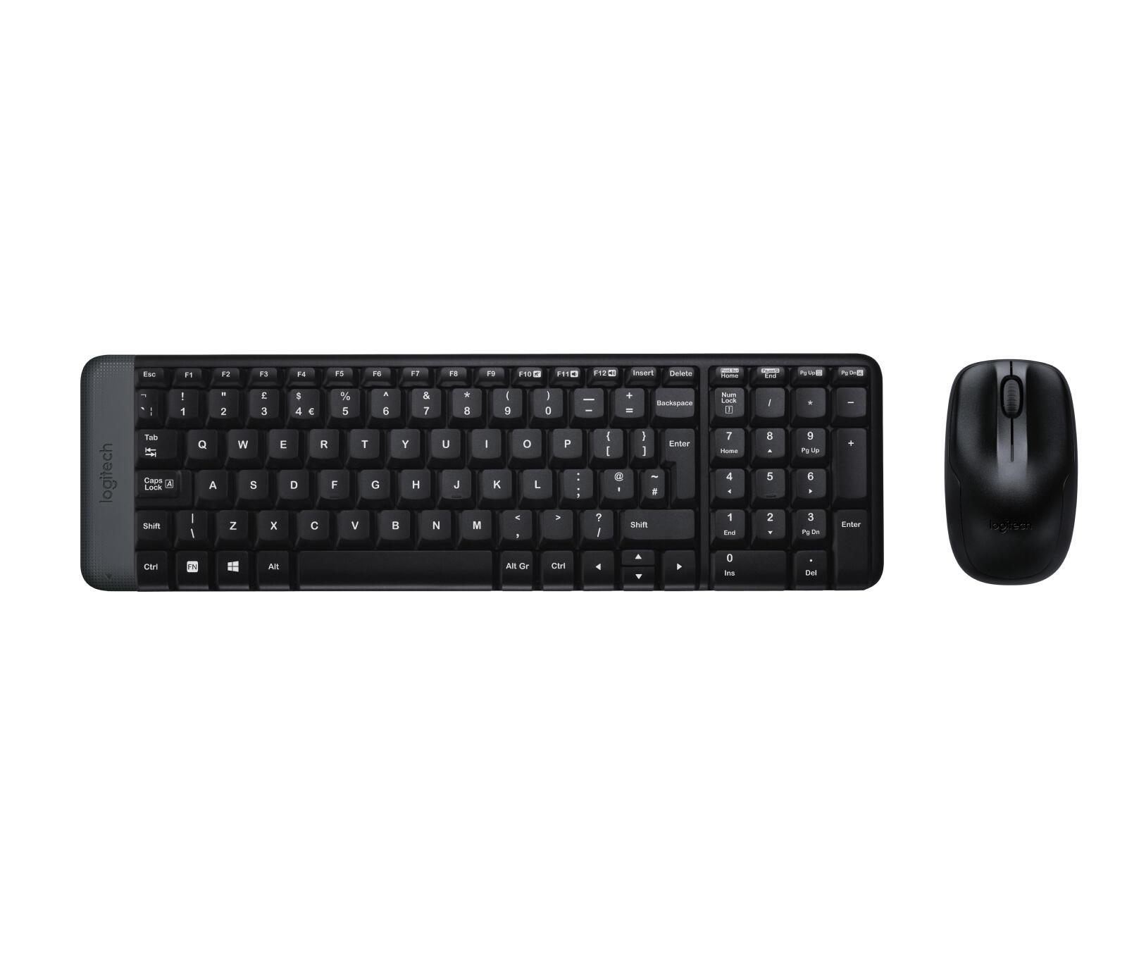 Logitech Set di mouse e tastiera MK220 / 920-003161 Nero