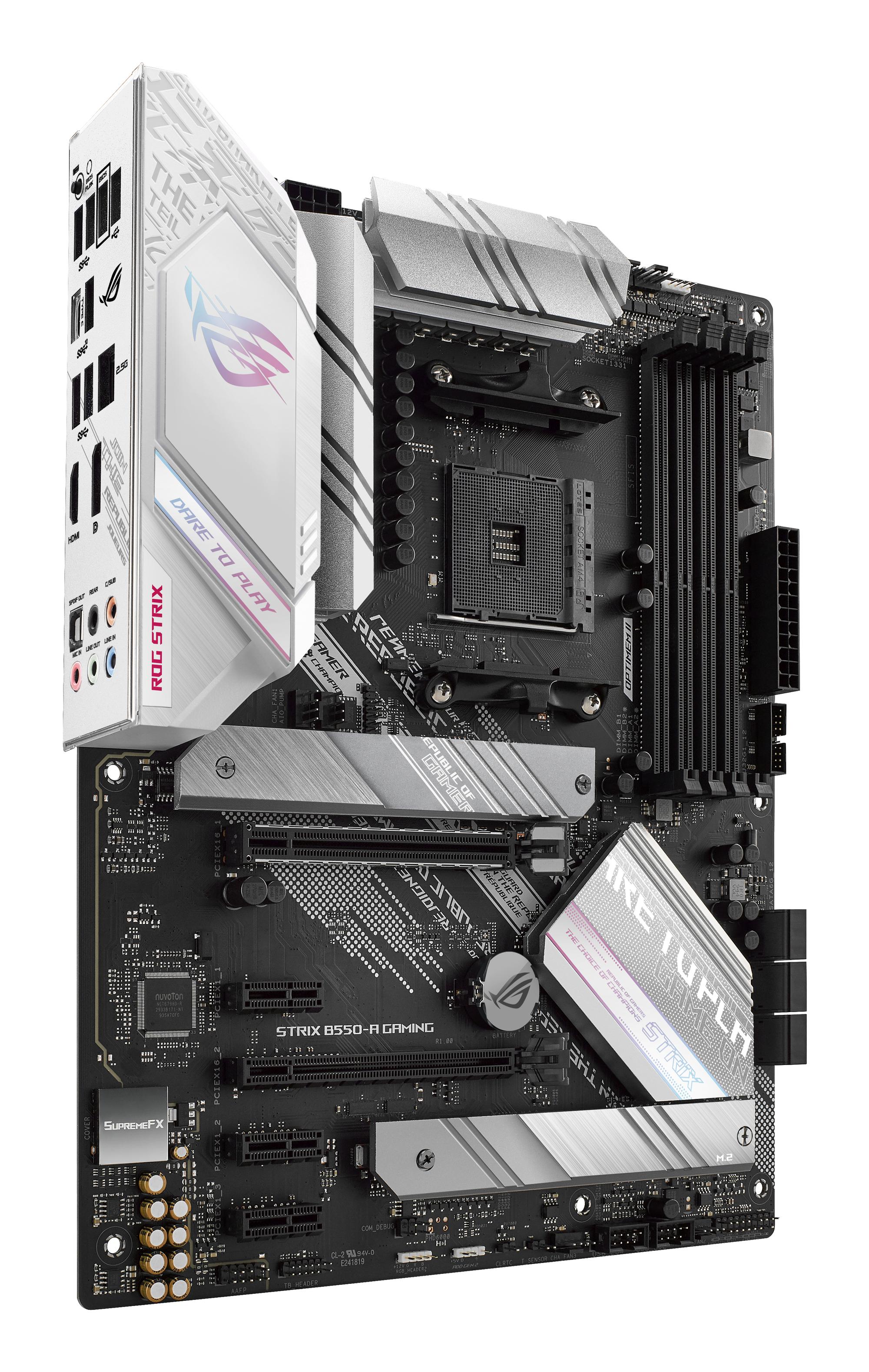 ASUS Placa base ROG STRIX B550-A GAMING / 90MB15J0-M0EAYA Negro, plata