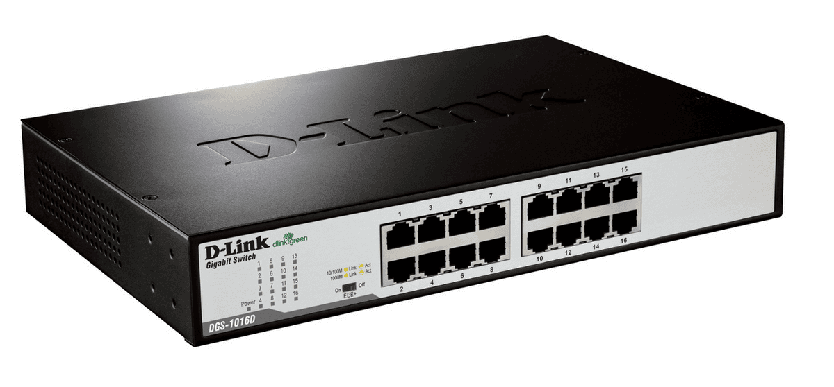 D-Link Interruptor GS1016D / DGS-1016D/E Negro