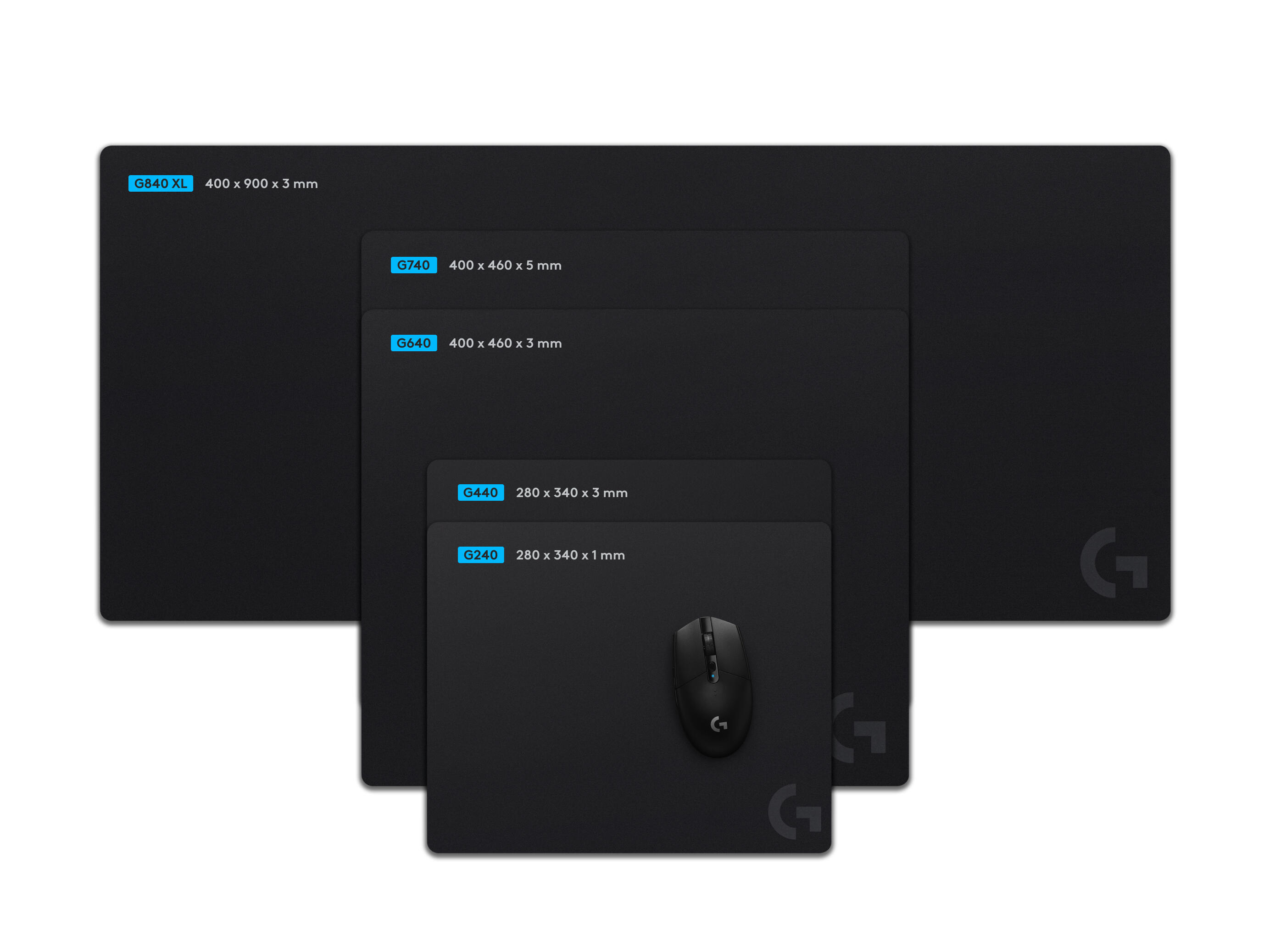 Logitech Alfombrilla de ratón G240 Cloth / 943-000785 Negro