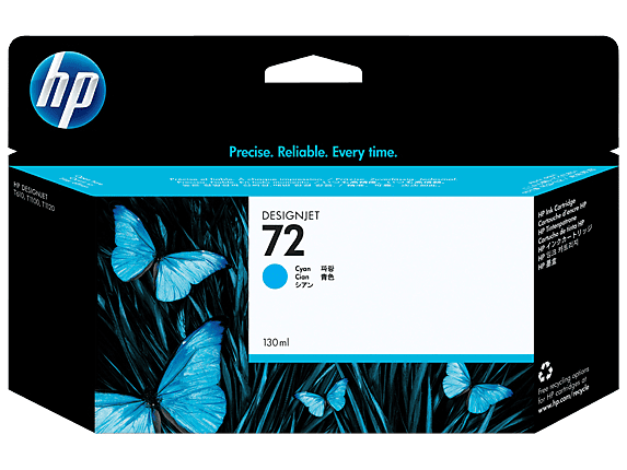 HP Tinte 72 / C9371A Cyan