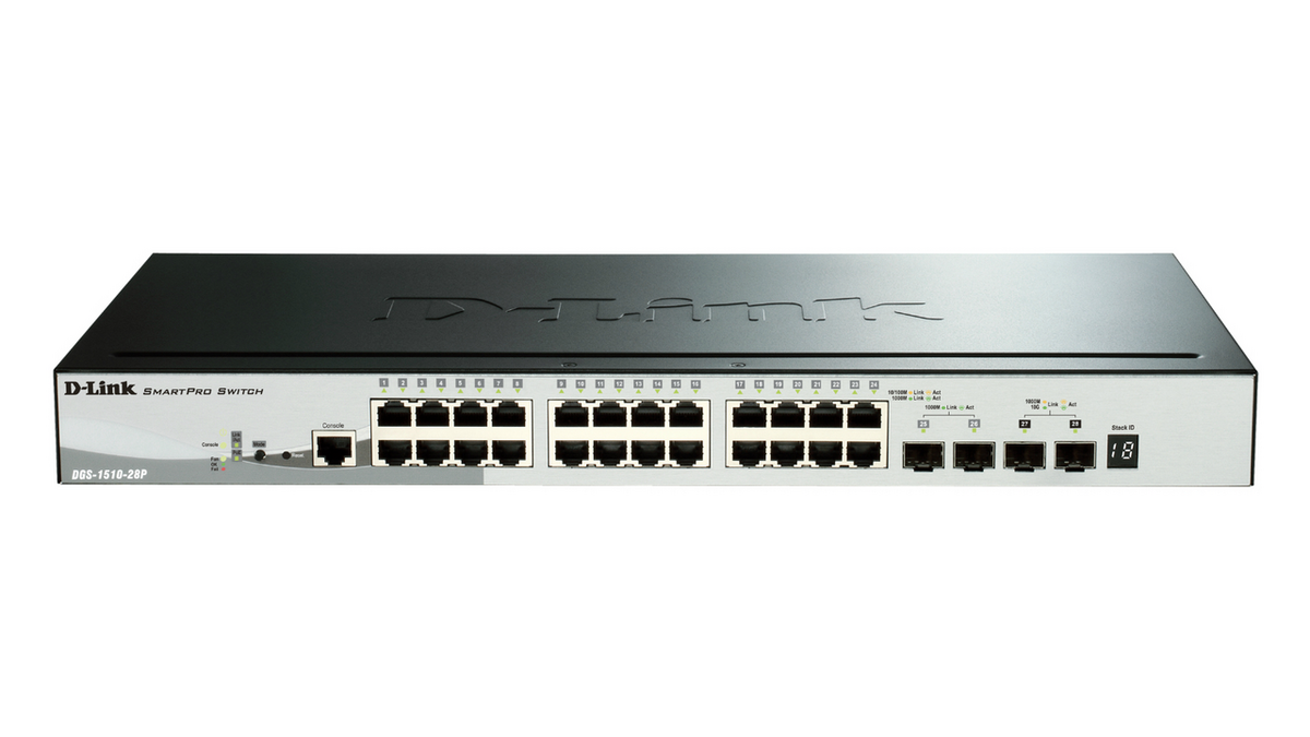 D-Link Switch DGS 1510-28P / DGS-1510-28P/E Schwarz