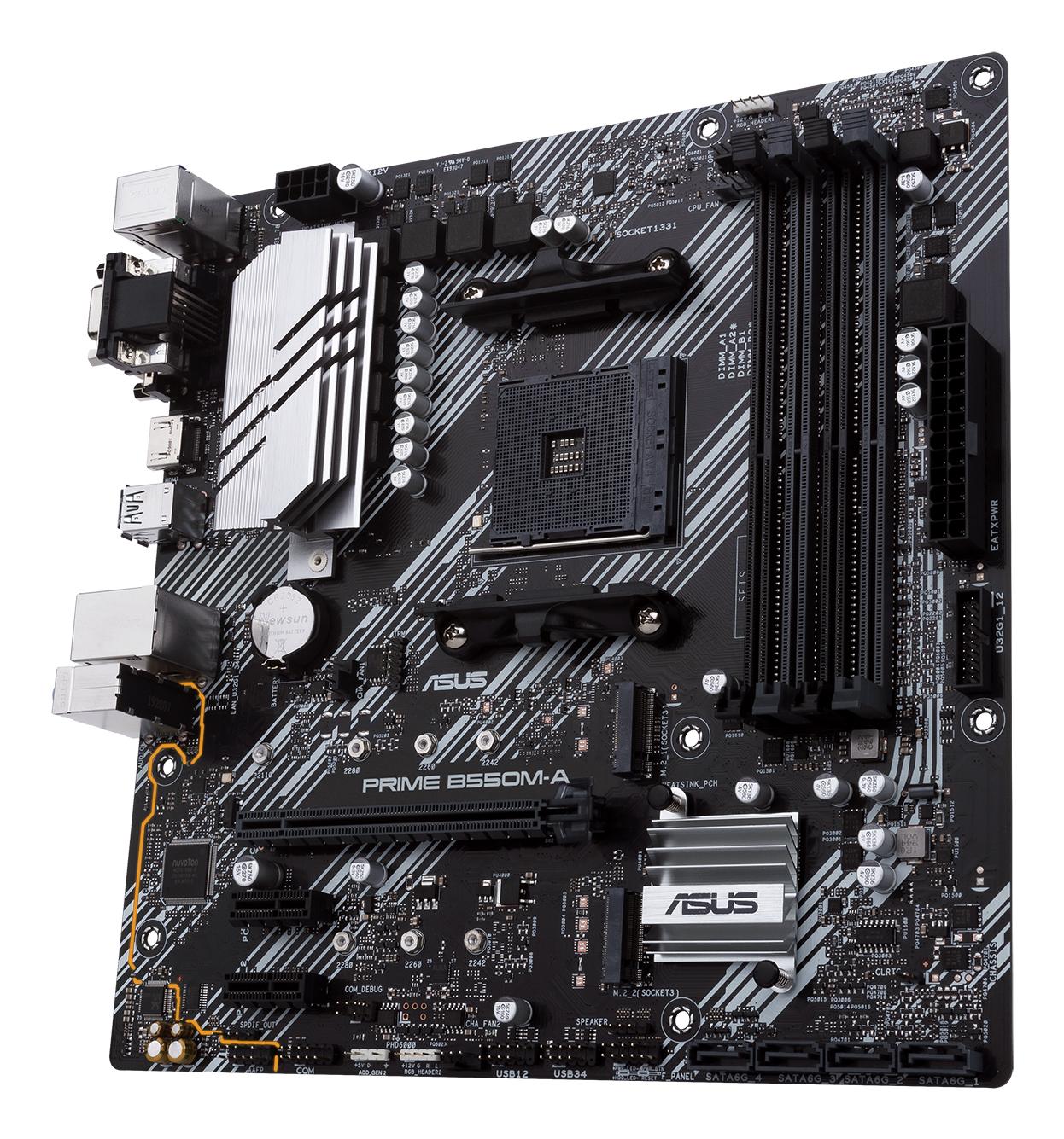 ASUS Mainboard PRIME B550M-A/CSM / 90MB14I0-M0EAYC Schwarz, Silber