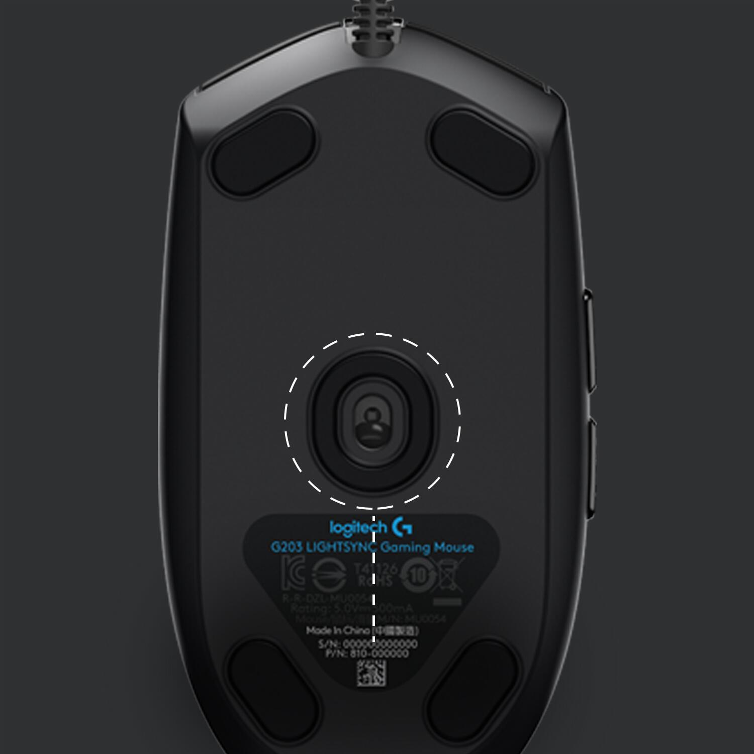 Logitech Maus G203 Lightsync / 910-005796 Schwarz