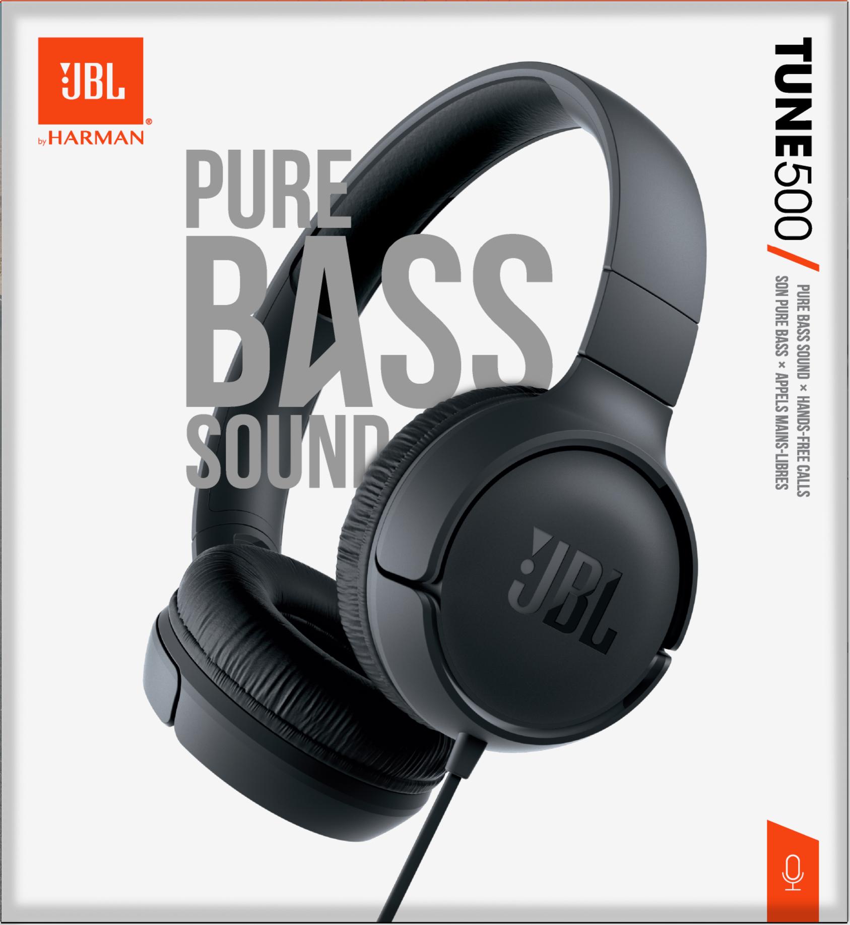 JBL Casque d'écoute Tune 500 / JBLT500BLK Noir