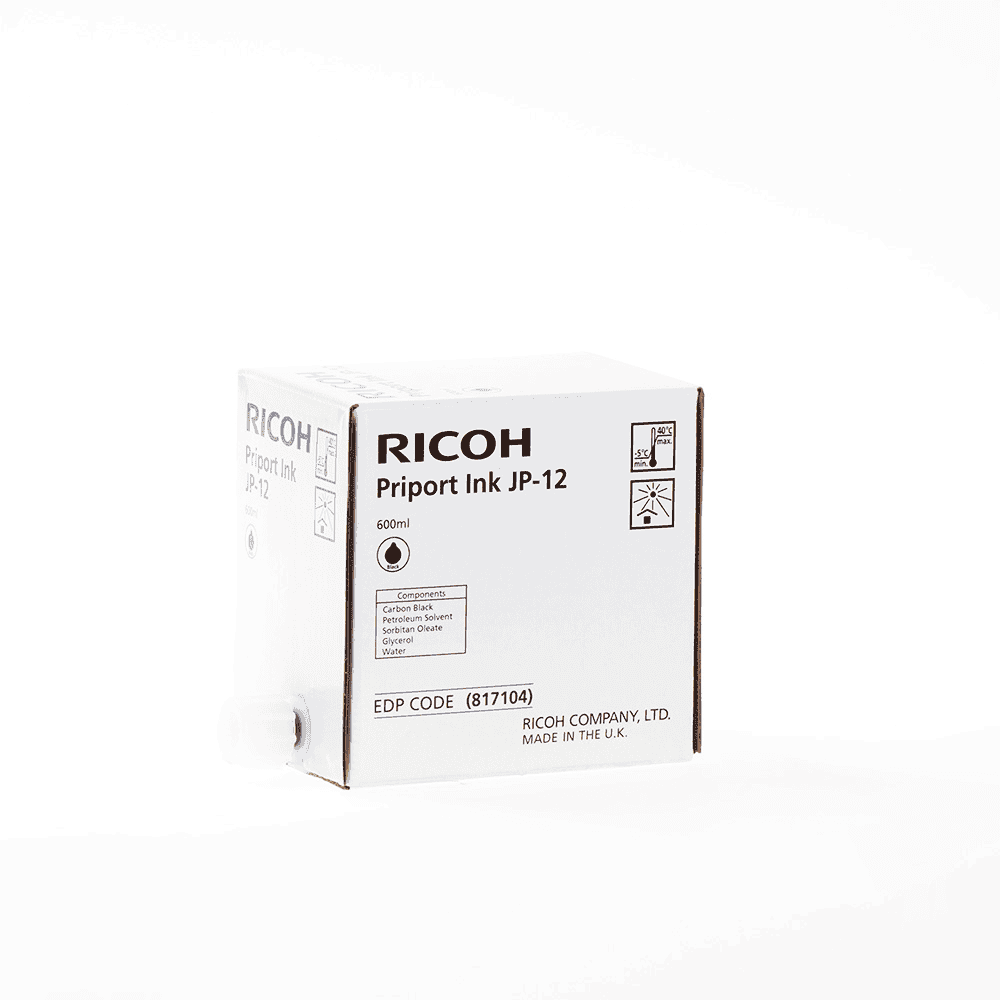 Ricoh Ink JP 12 / 817104 Black 5x