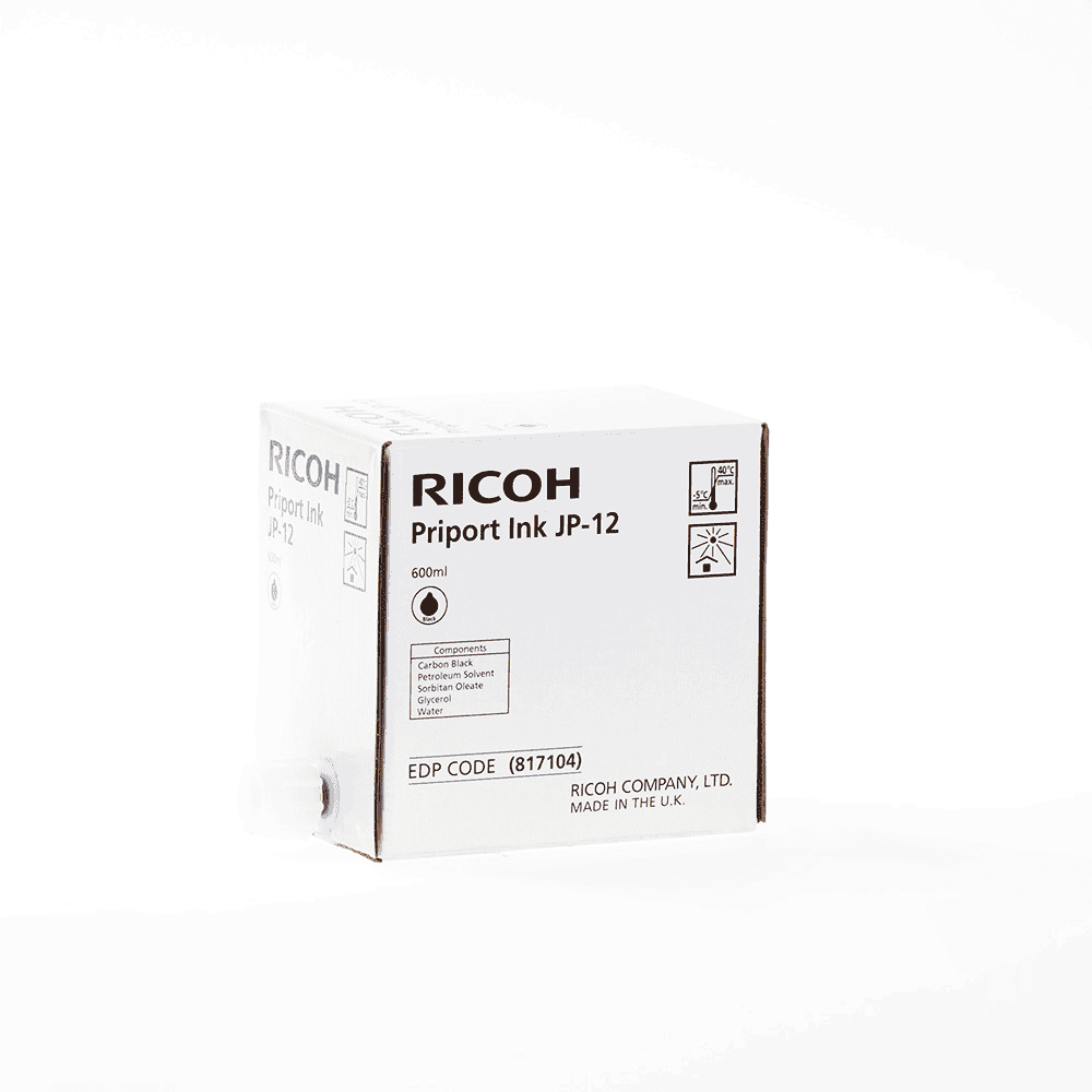 Ricoh Tinte JP 12 / 817104 Schwarz 5-Pack