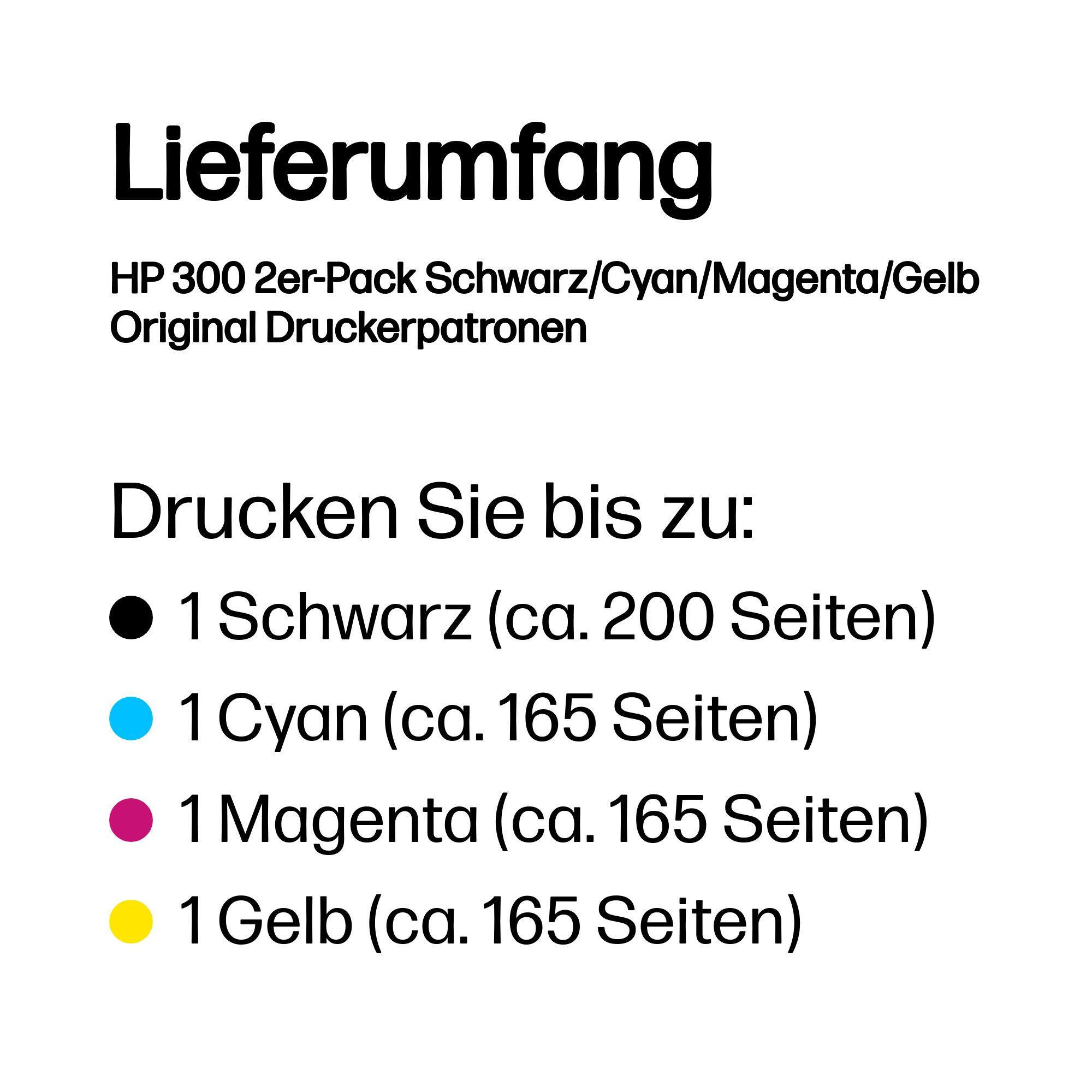 HP Encre 300 / CN637EE BK,C,M,Y Multipack