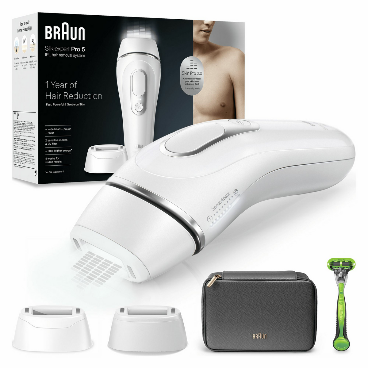 Braun Depiladora IPL Silk-expert Pro 5 / PL5145 Blanco