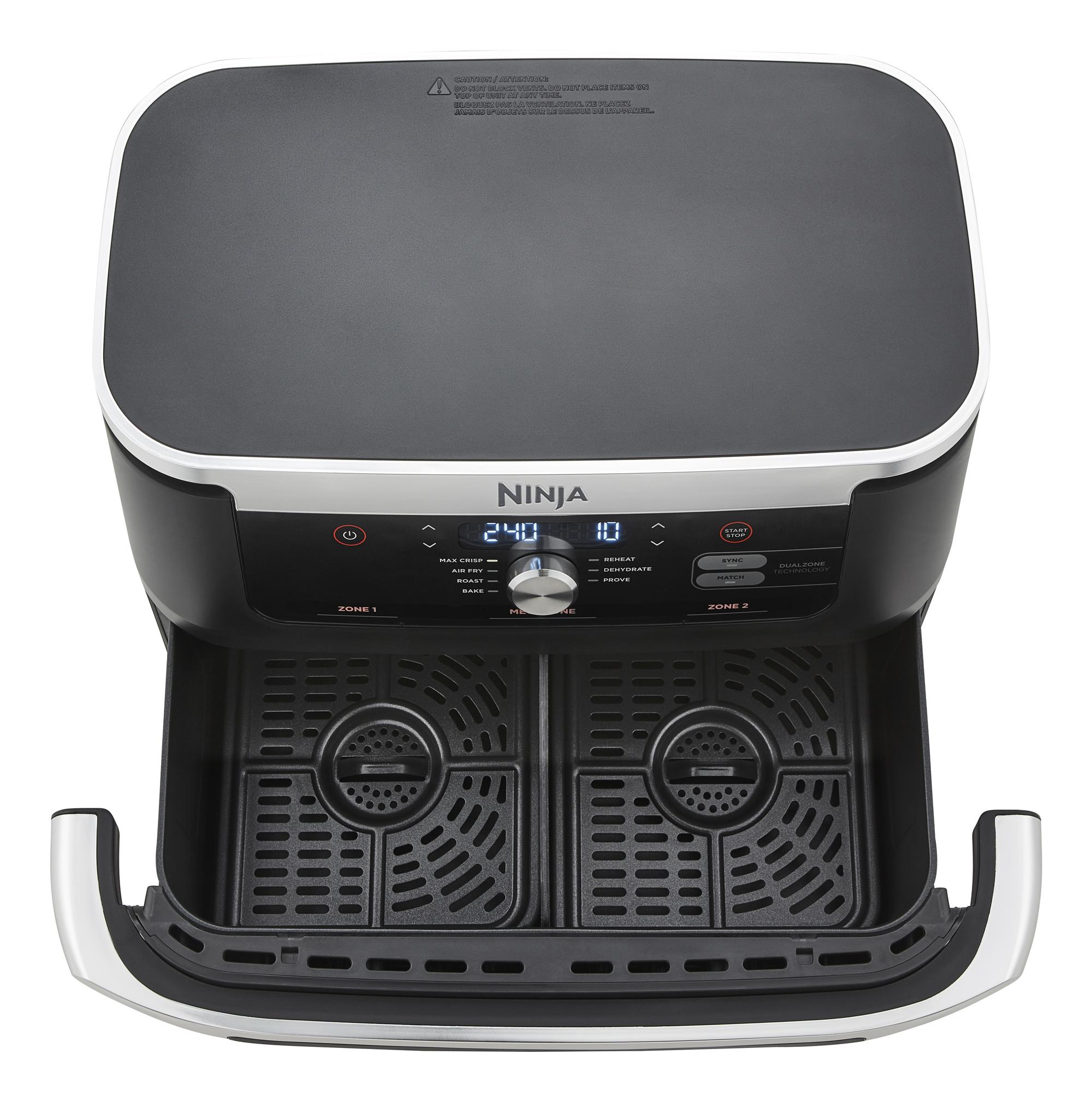 SharkNinja Heißluft Fritteuse AF500EU / AF500EU Schwarz, Edelstahl