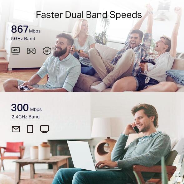 TP-Link Sistema WLAN a rete RE335 / RE335(DE) Bianco