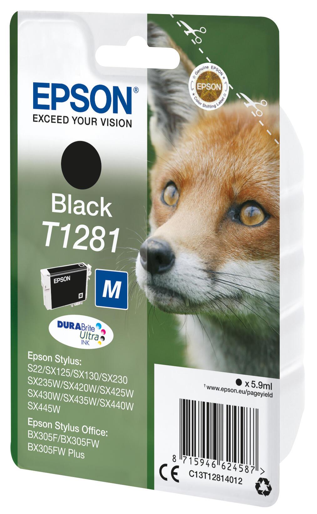 Epson Tinta T1281 / C13T12814012 Negro Standard