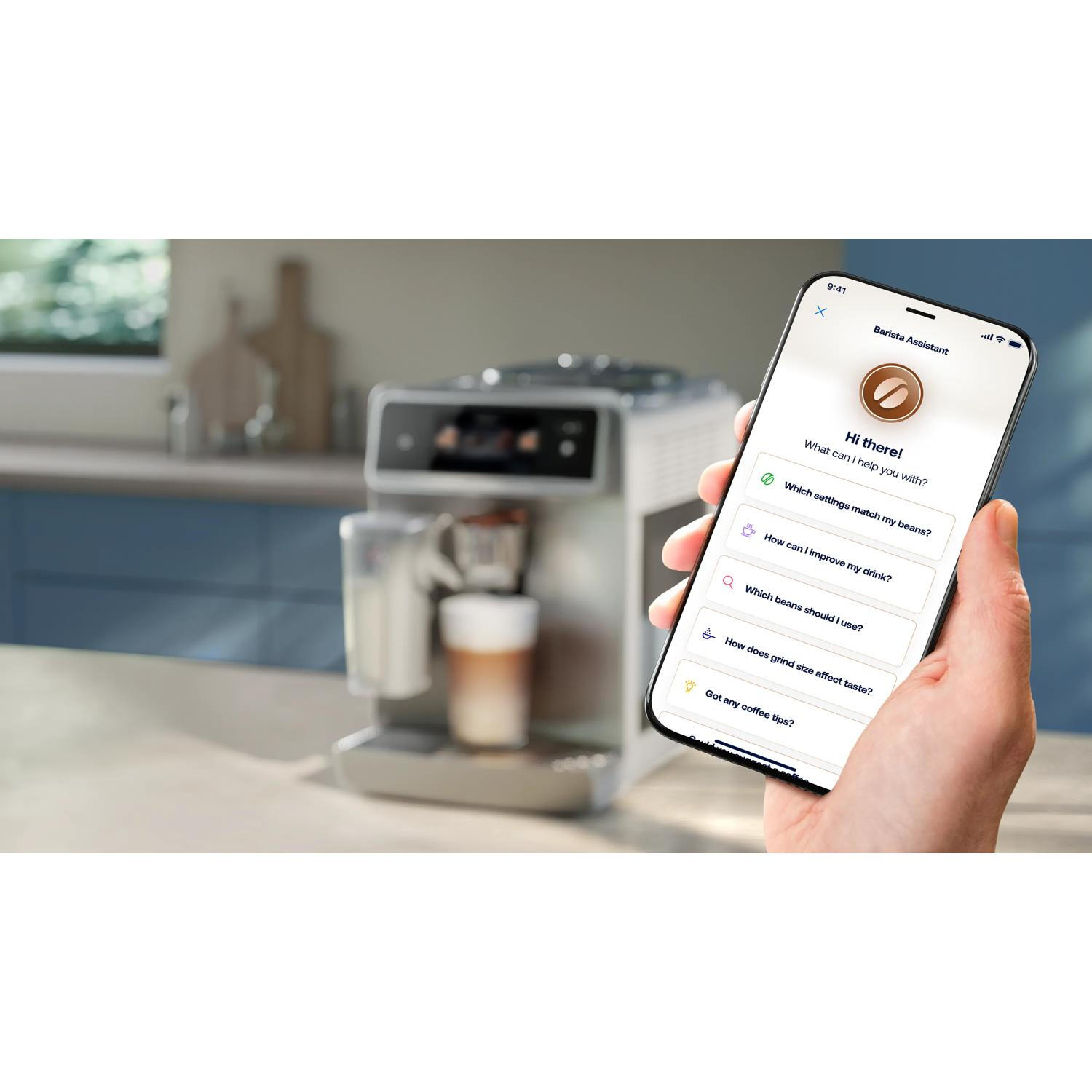 Philips Macchina da caffè completamente automatica Café Aromis Series 8000 / EP8757/20 Argento