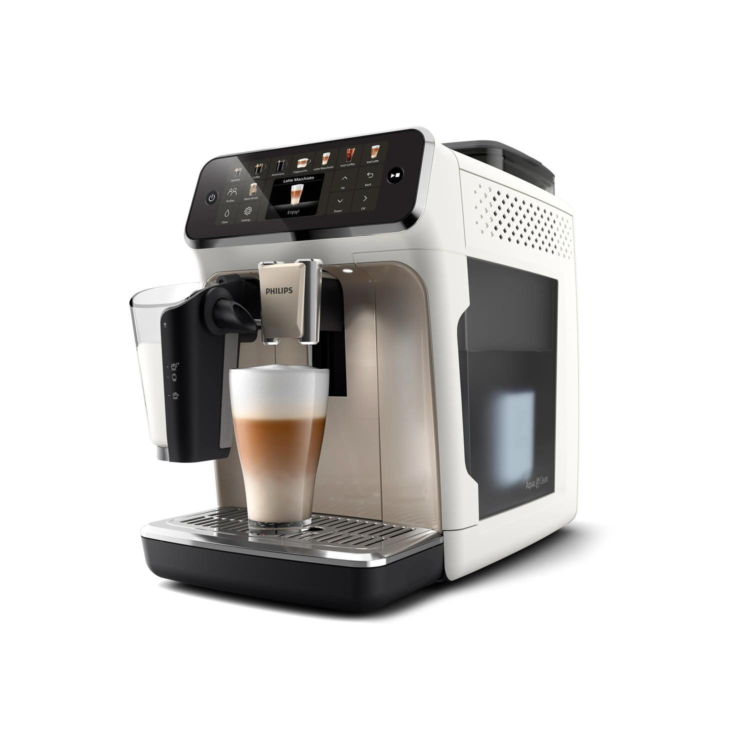 Philips Fully automatic coffee machine Series 5500 LatteGo / EP5543/90 White, black