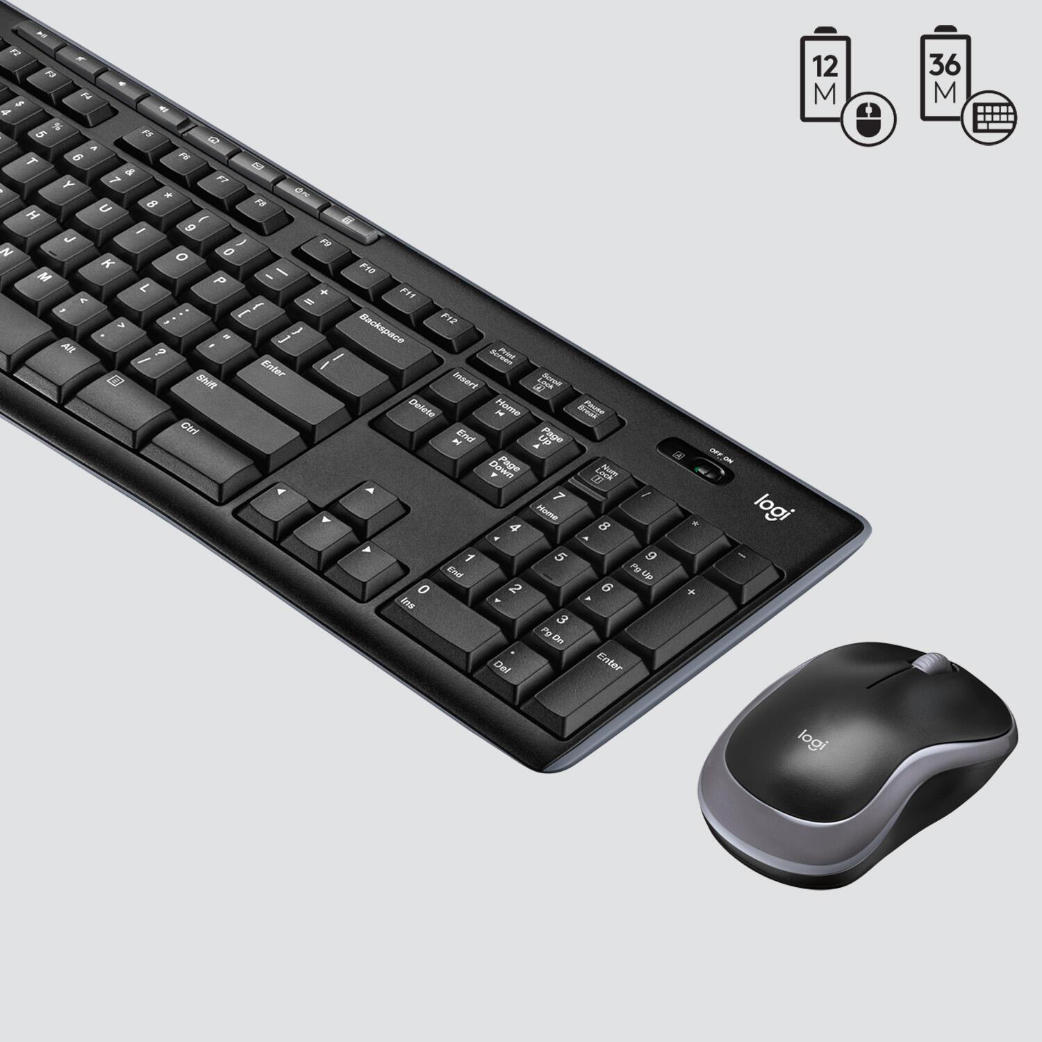 Logitech Ensemble souris et clavier MK270 / 920-004509 Noir