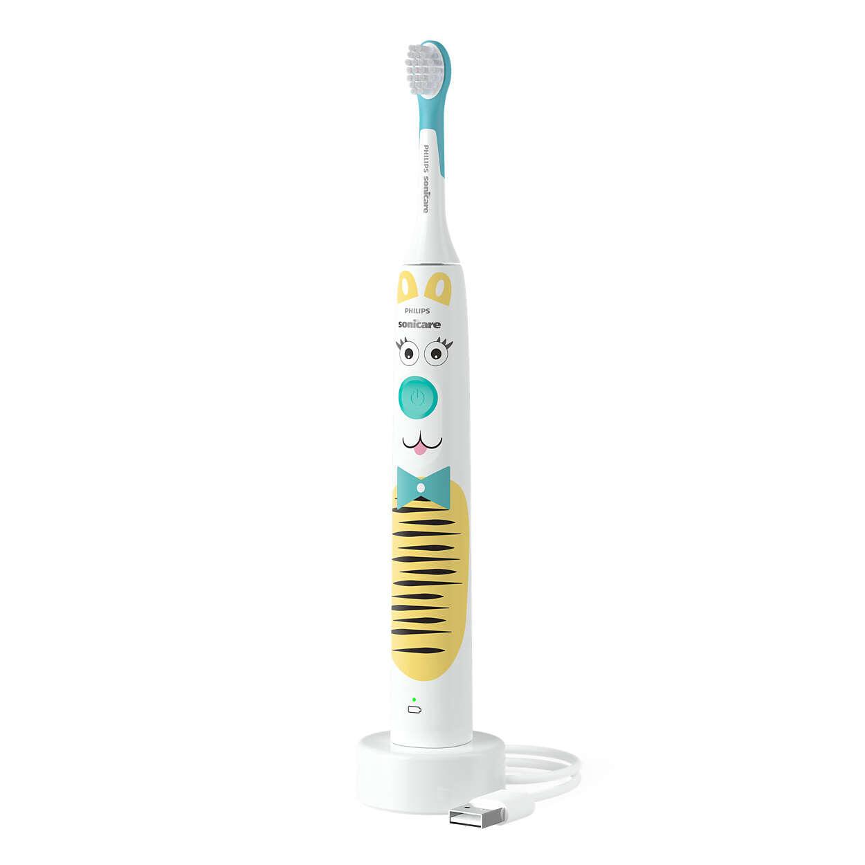 Philips Spazzolino da denti For Kids Design a Pet Edition / HX3601/01 Blu, bianco