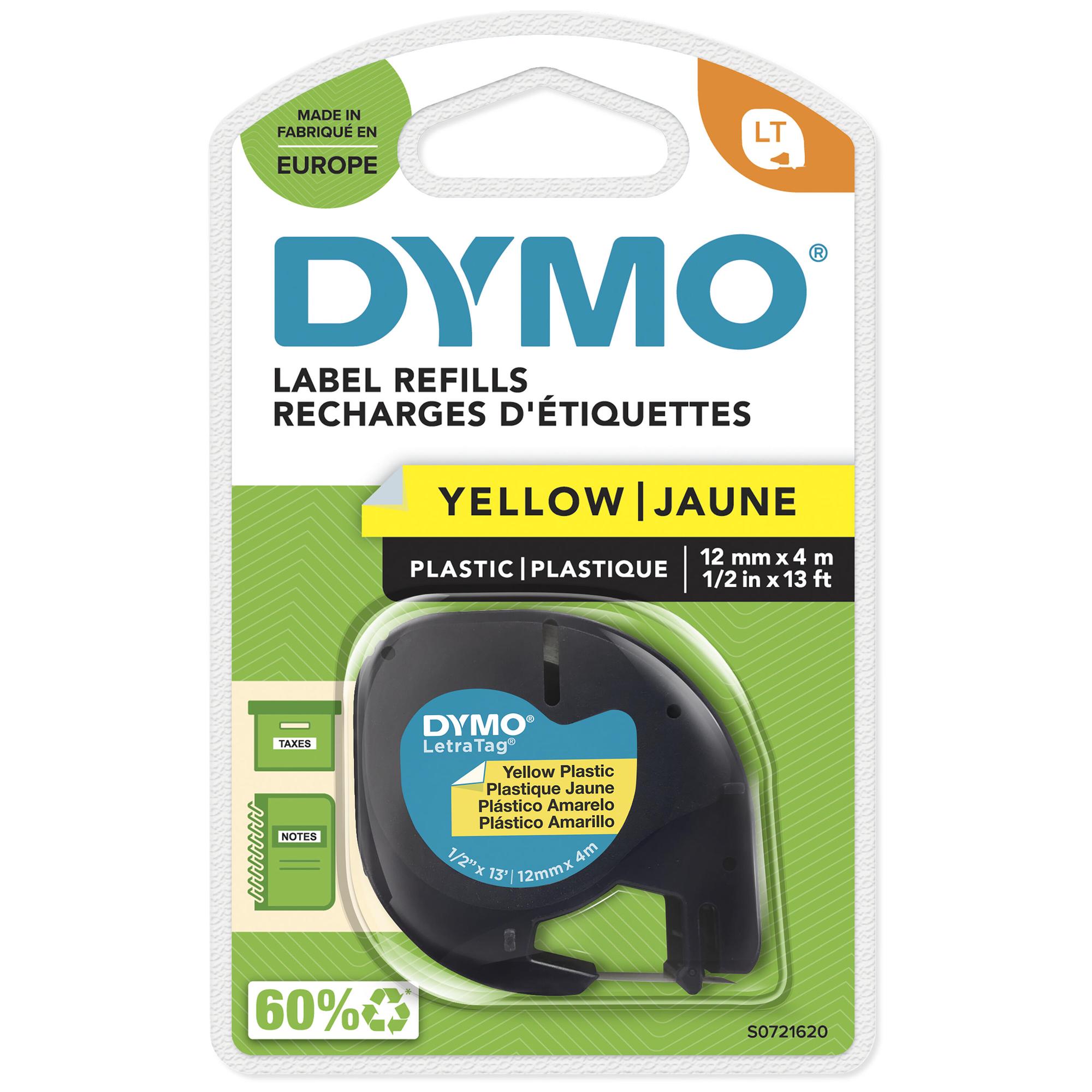 DYMO Etiqueta S0721620 Negro, amarillo