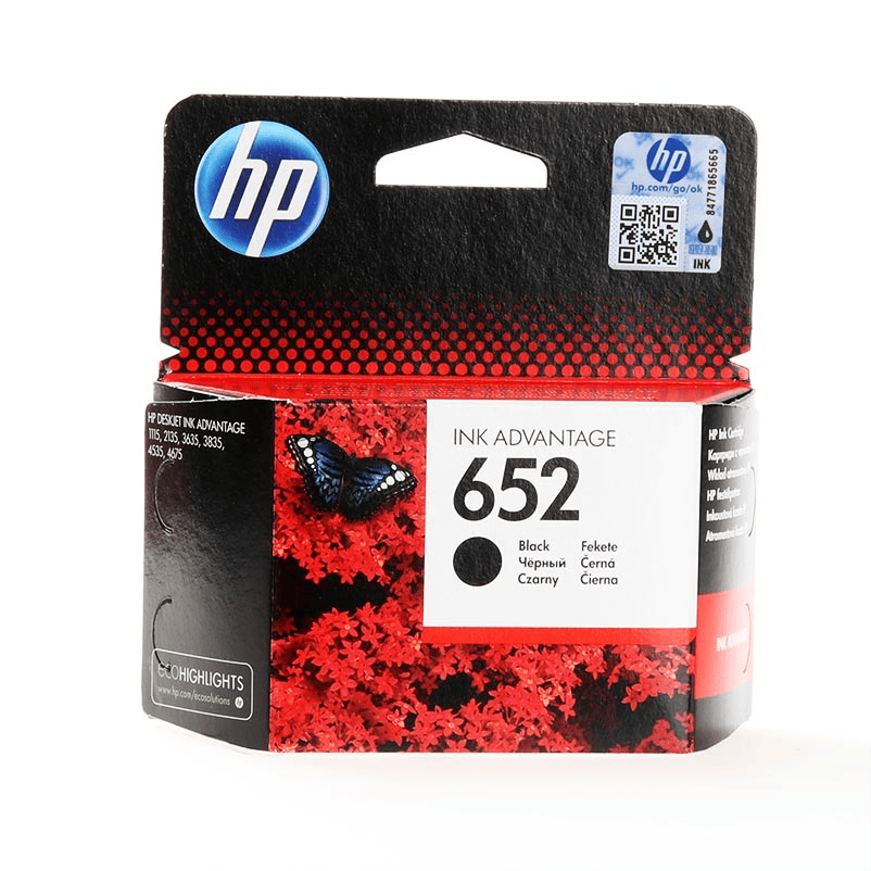 HP Tinte 652 / F6V25AE Schwarz