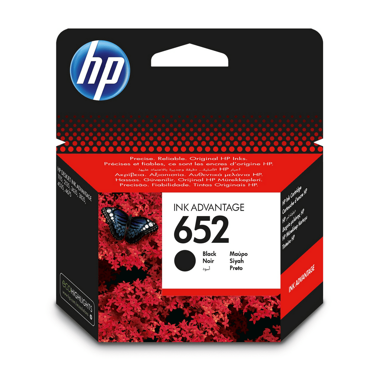 HP Tinte 652 / F6V25AE Schwarz
