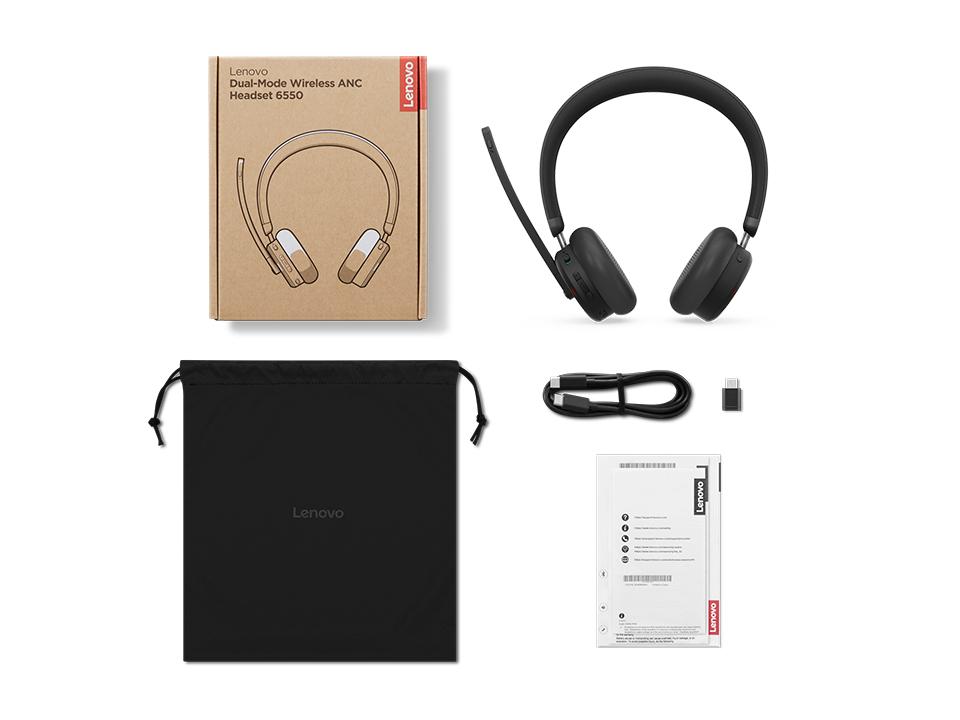Lenovo Auriculares 6550 USB-C Teams / 4XD1S19778 Negro