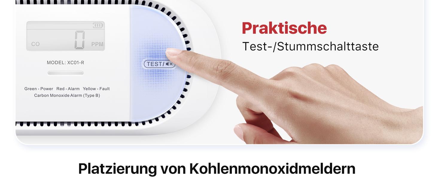 X-Sense Kohlenmonoxidmelder XC01-R / ZASXS00167WEU Weiß