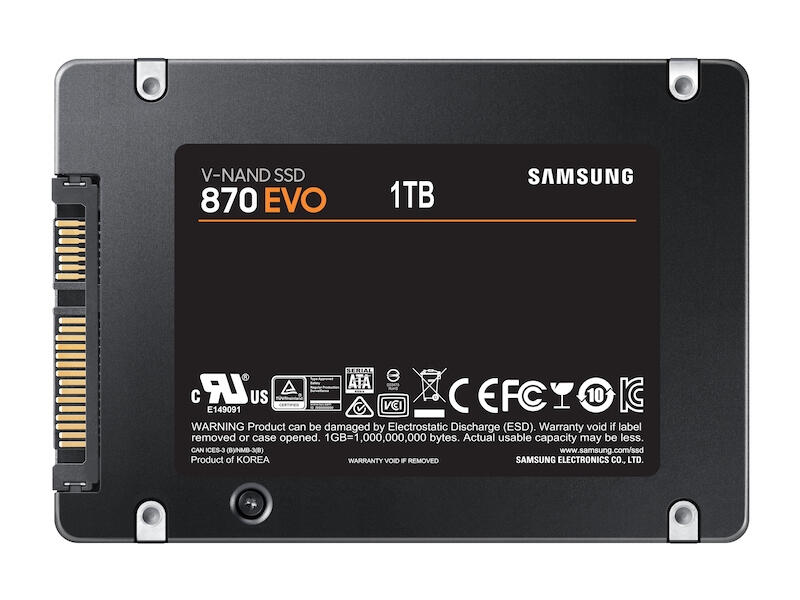 Samsung sSD DA 2,5 Samsung 870 Evo / MZ-77E1T0B/EU Nero