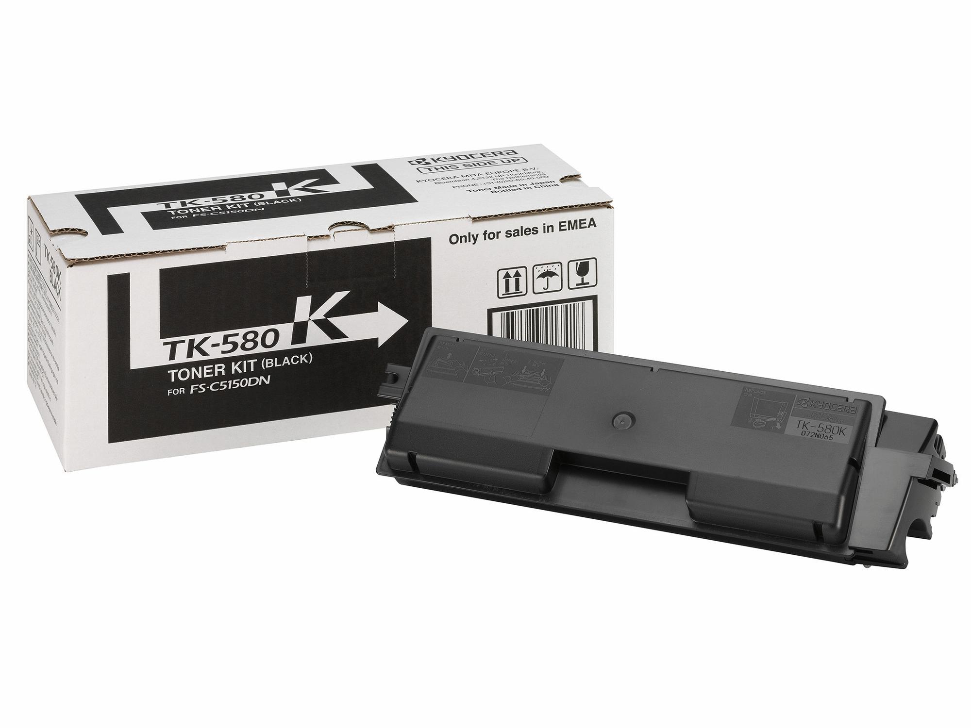 KYOCERA Toner TK-580K / 1T02KT0NL0 Schwarz Standard