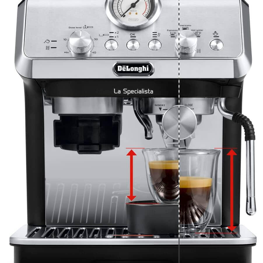 De’Longhi Machine à café à porte-filtre La Specialista Arte EC9155.MB / EC9155.MB Noir, acier inoxydable Standard