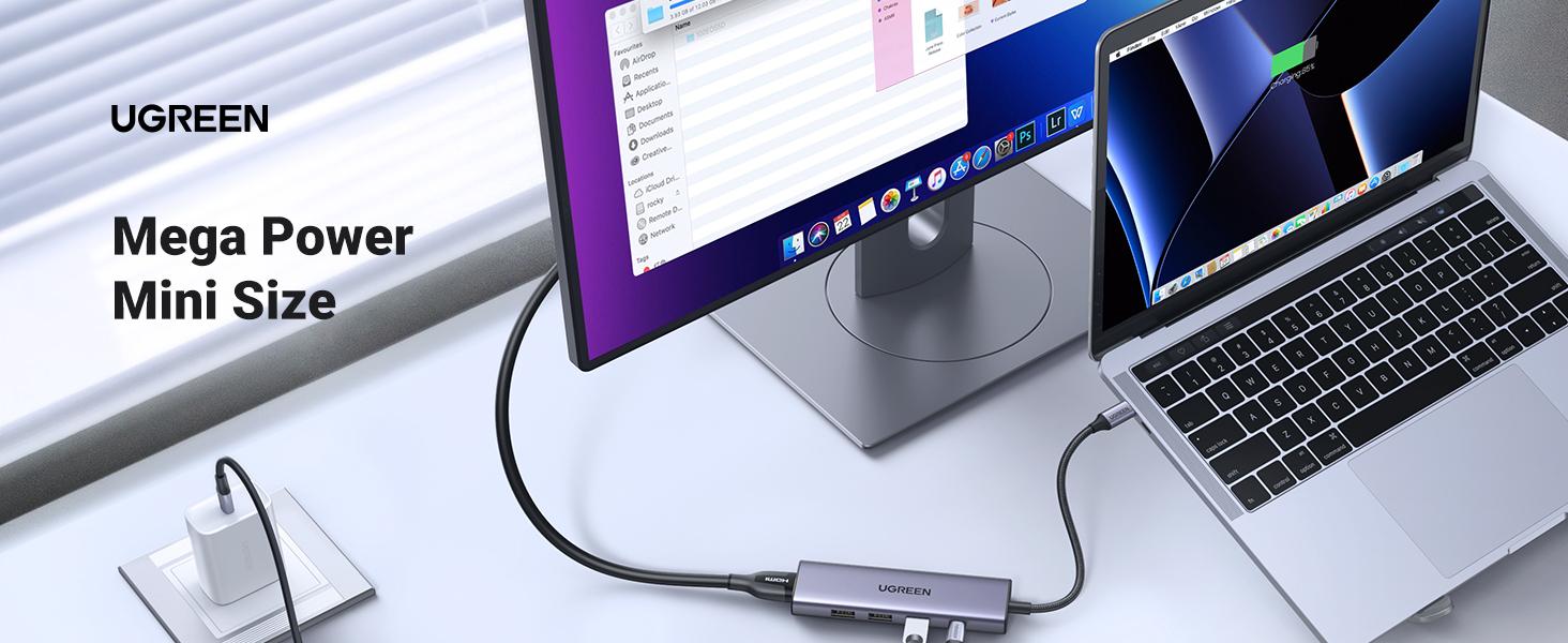 Ugreen Dockingstation Ultra Slim 5-in-1 / 15596 Aluminium