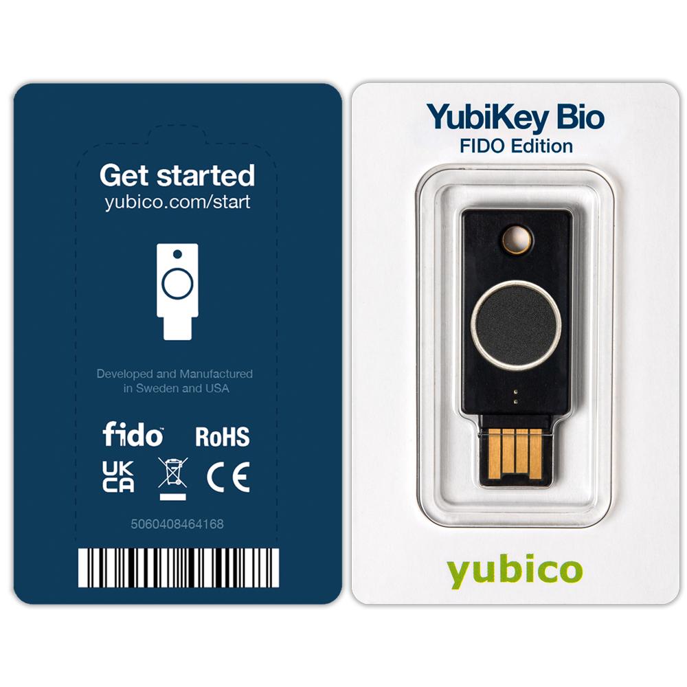 Yubico Sicherheitsschlüssel YubiKey Bio FIDO / 100942 Schwarz