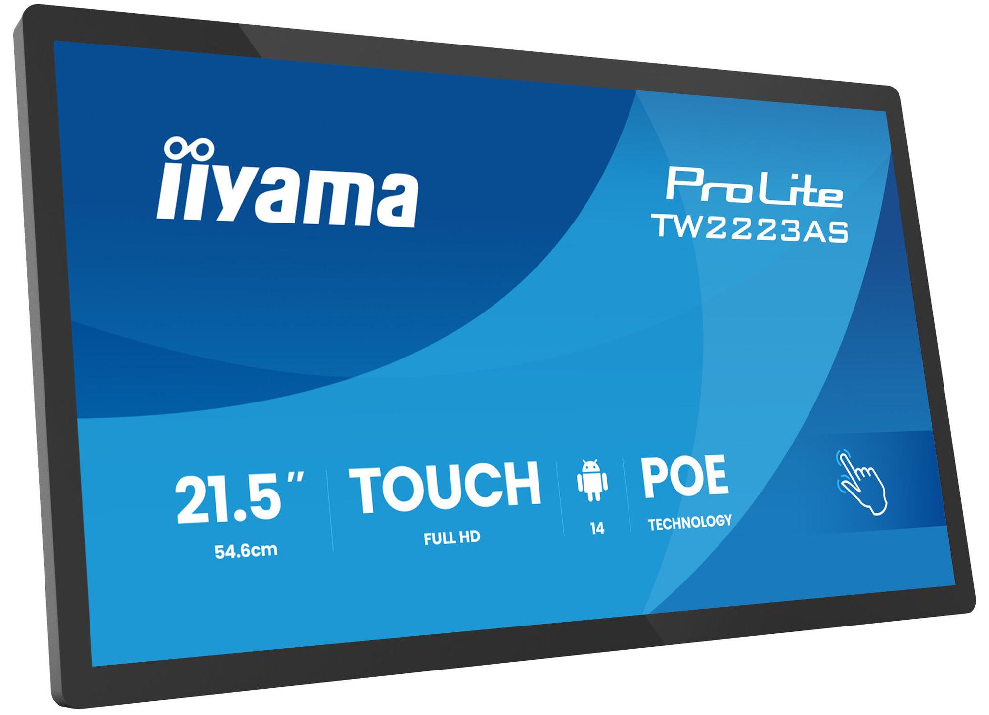 iiyama Monitor TW2223AS-B3P / TW2223AS-B3P Negro 54,6 cm (21,5")