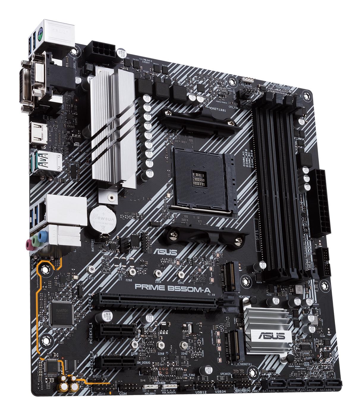 ASUS Mainboard PRIME B550M-A/CSM / 90MB14I0-M0EAYC Schwarz, Silber