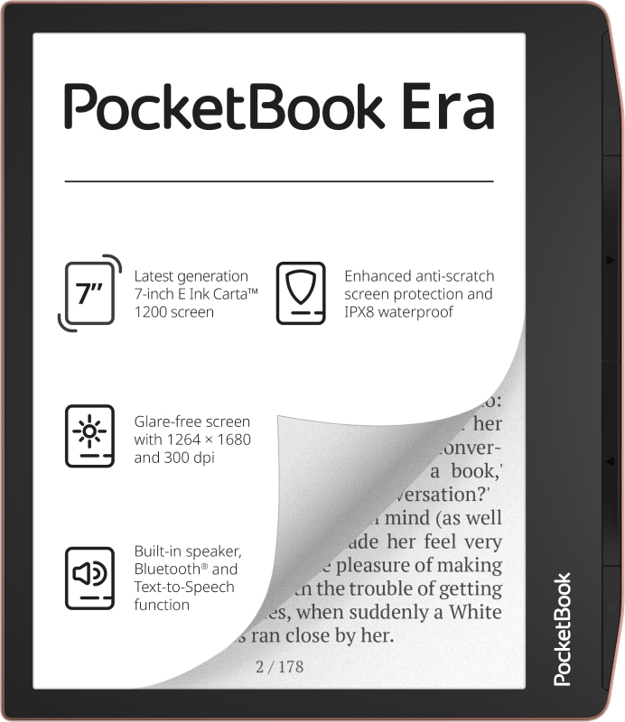 PocketBook eBook-Reader Era 16GB / PB700-U-16-WW-B Silber/Schwarz