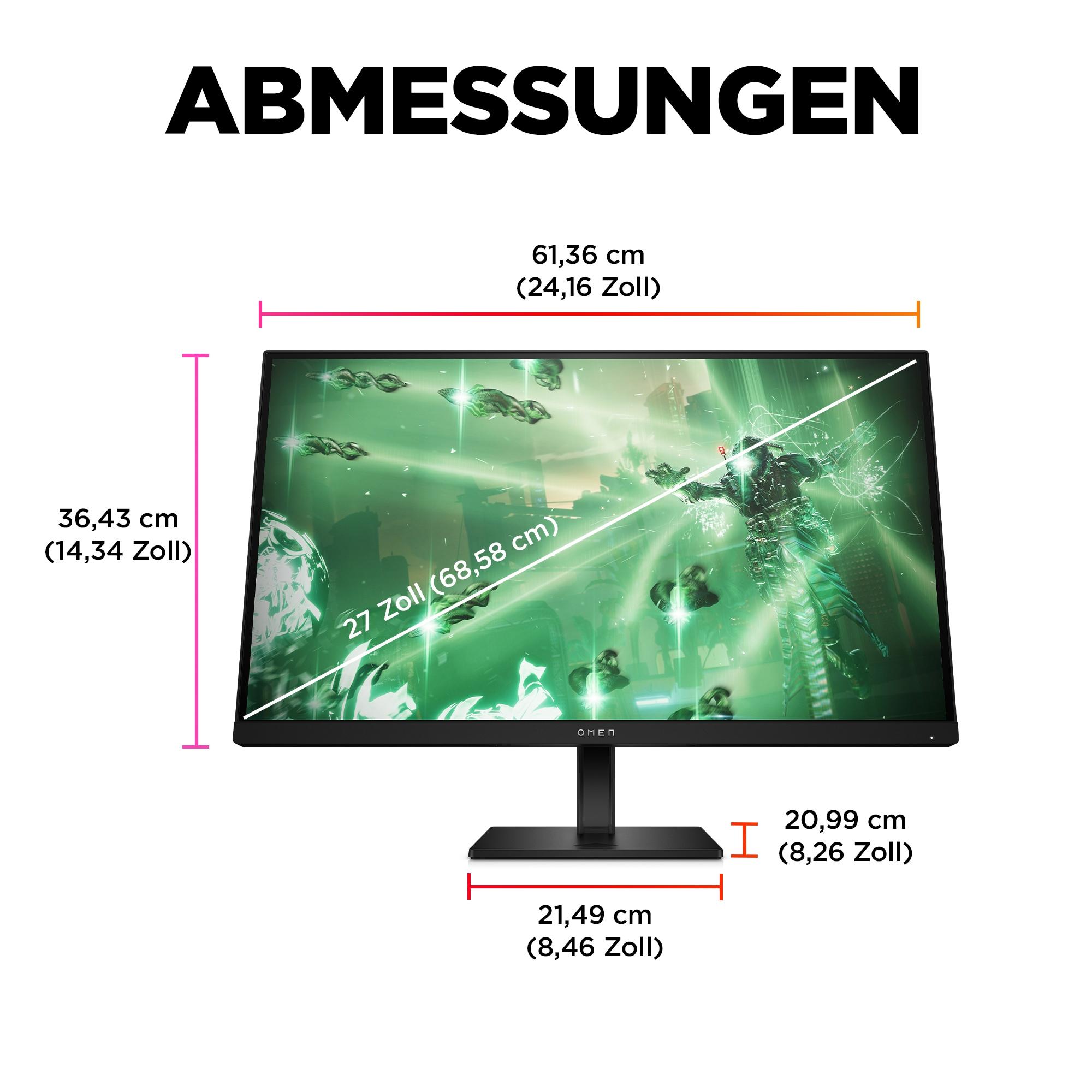 HP Monitor OMEN 27q / 780H4E9#ABB Black 68.6 cm (27")