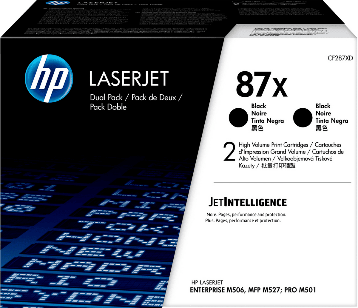 HP Toner 87X / CF287XD Schwarz XL Doppelpack