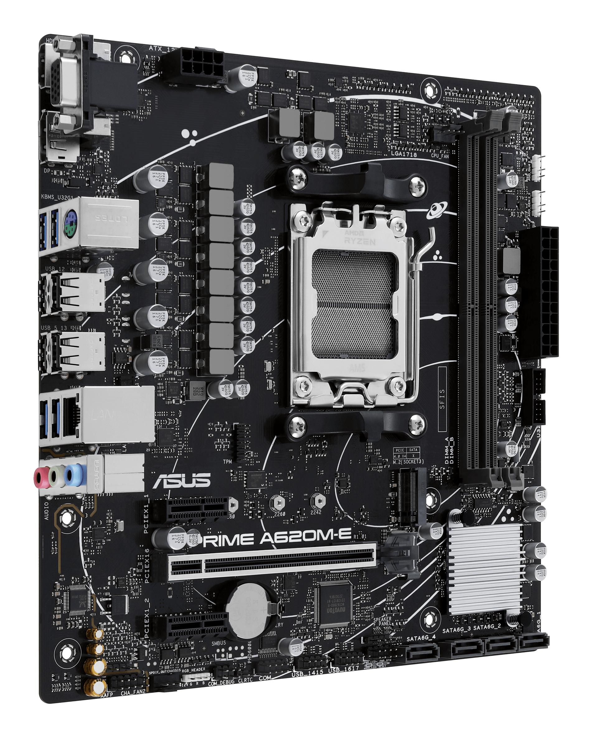 ASUS Carte mère PRIME A620M-E-CSM / 90MB1F50-M0EAYC Noir