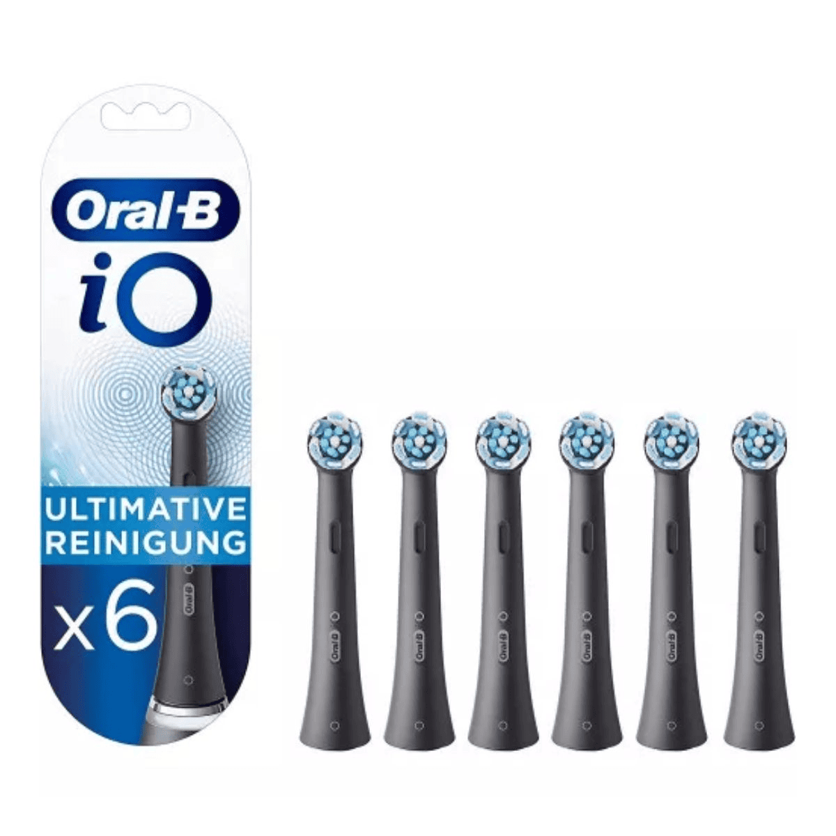 Oral-B Aufsteckzahnbürste 6x Ultimate / 418184 Schwarz 6-Pack