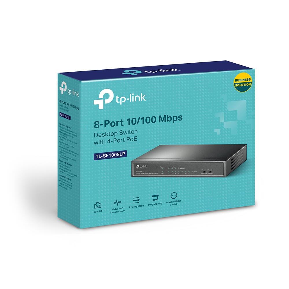 TP-Link Interruttore TL-SF1008LP / TL-SF1008LP Nero