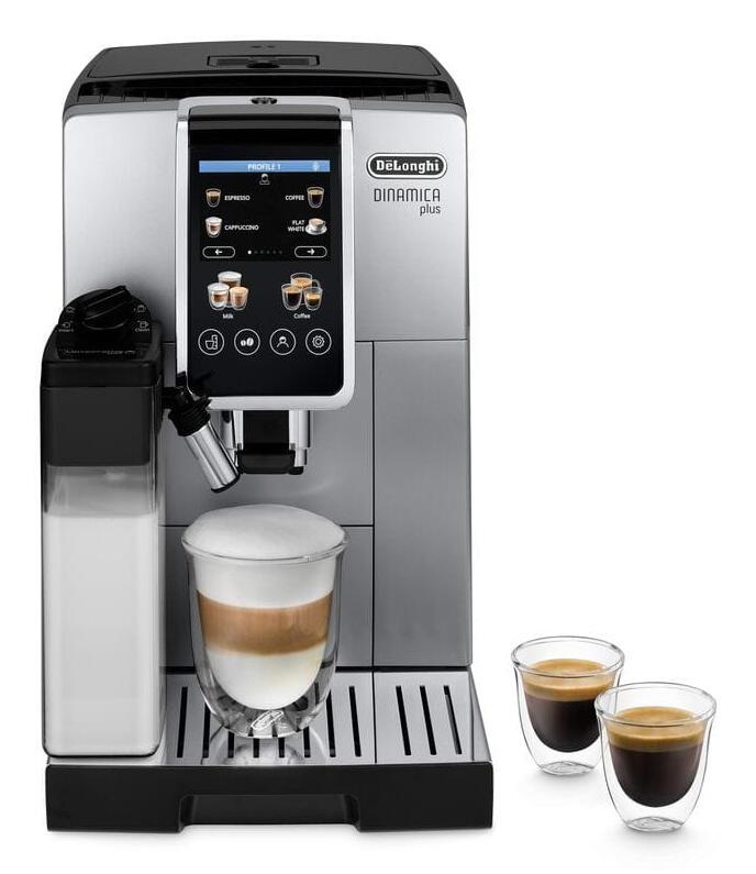 De’Longhi Machine à café automatique Dinamica Plus / ECAM380.85.SB Noir, argent