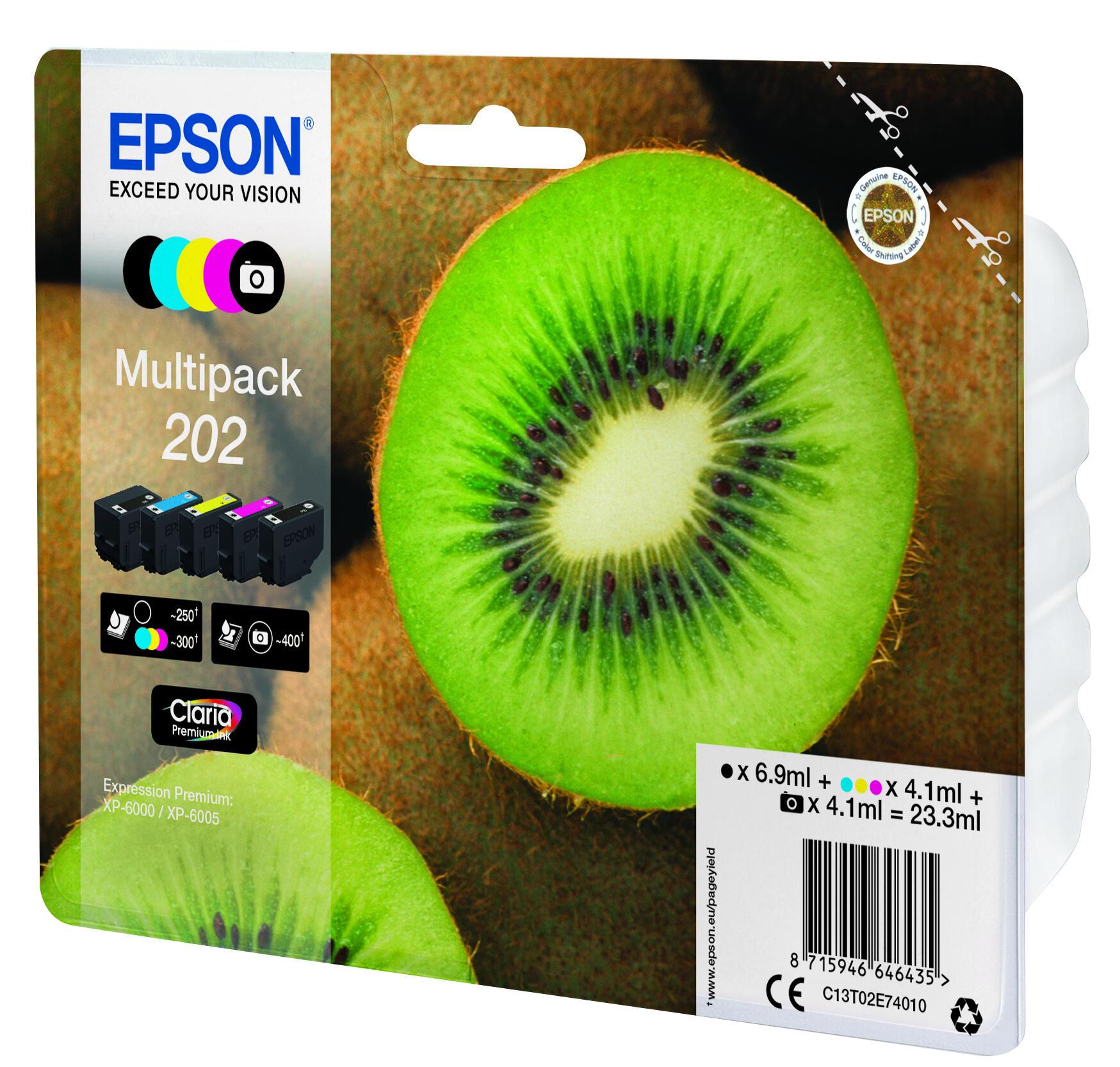 Epson Tinta 202 / C13T02E74010 BK,PBK,C,M,Y Multipack