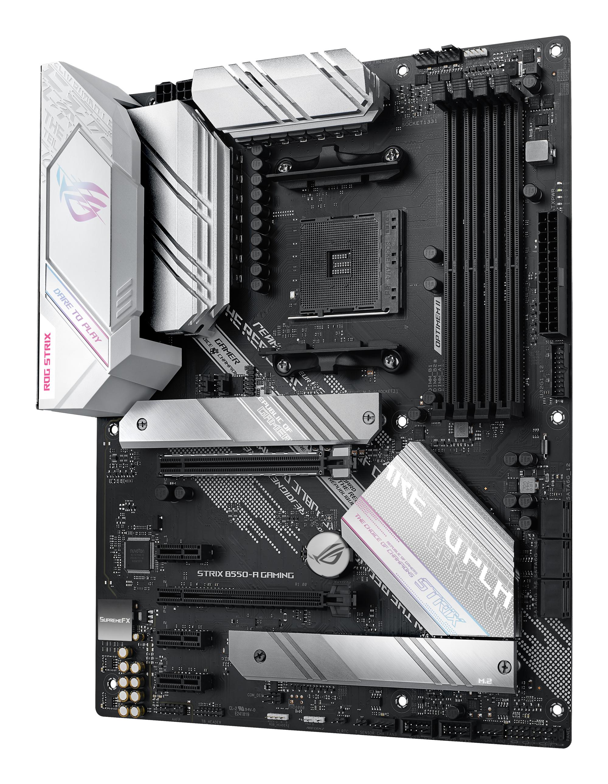 ASUS Placa base ROG STRIX B550-A GAMING / 90MB15J0-M0EAYA Negro, plata