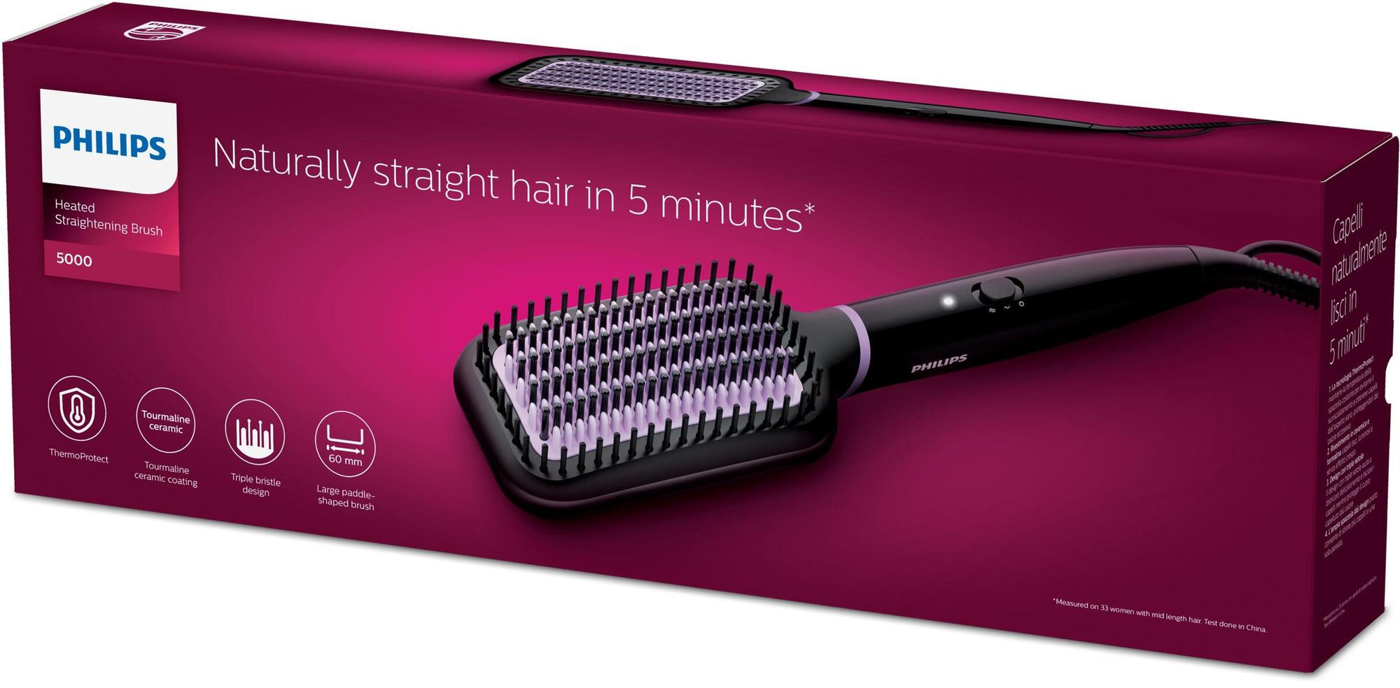 Philips Dampfbürste StyleCare Essential / BHH880/00 Schwarz, Pink Standard