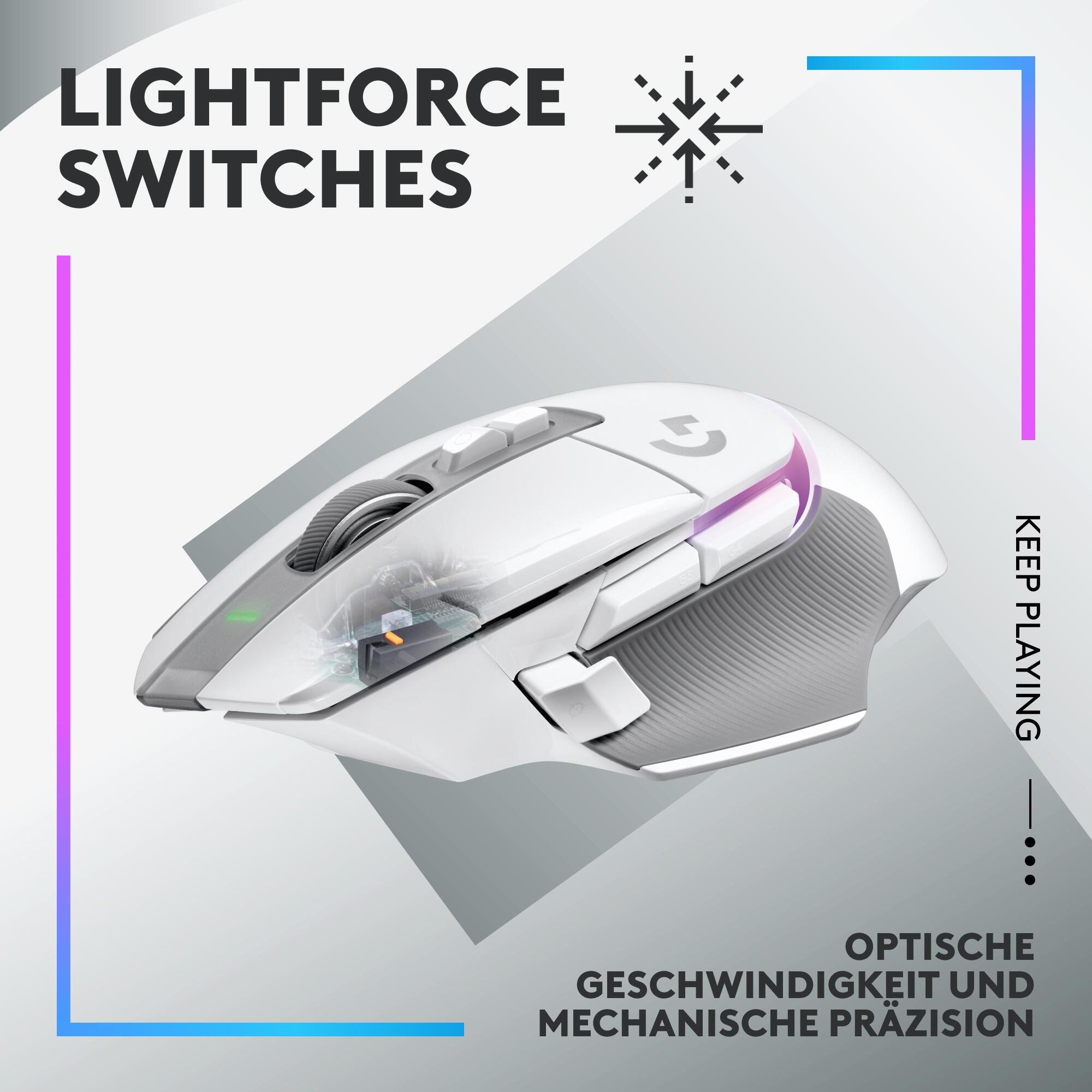 Logitech Maus G502 X Plus Lightspeed / 910-006171 Weiß