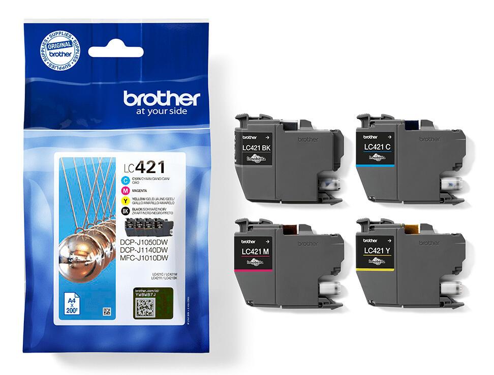 Brother Inchiostro LC-421VAL / LC421VAL BK, C, M, Y Multipack