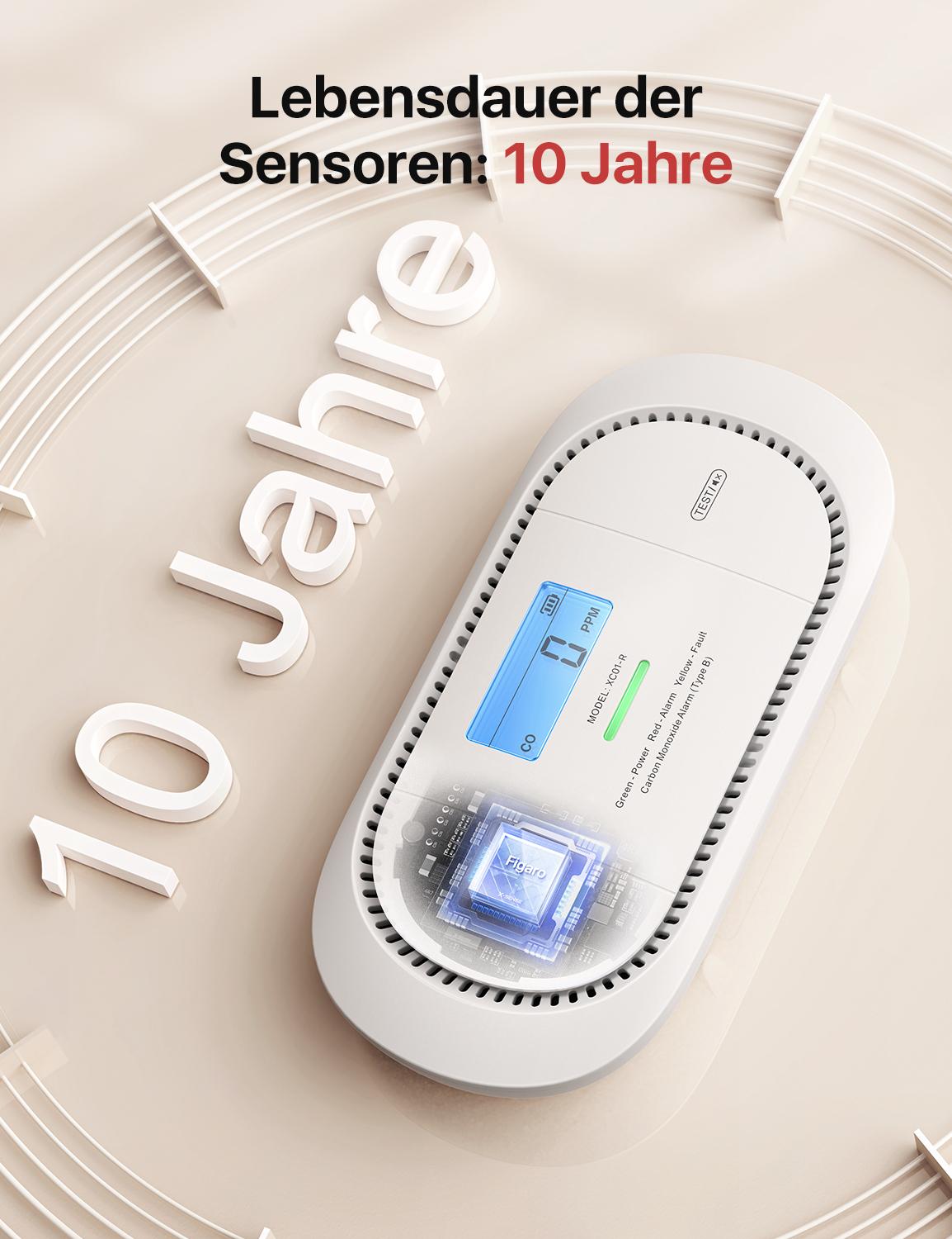 X-Sense Kohlenmonoxidmelder XC01-R / ZASXS00167WEU Weiß