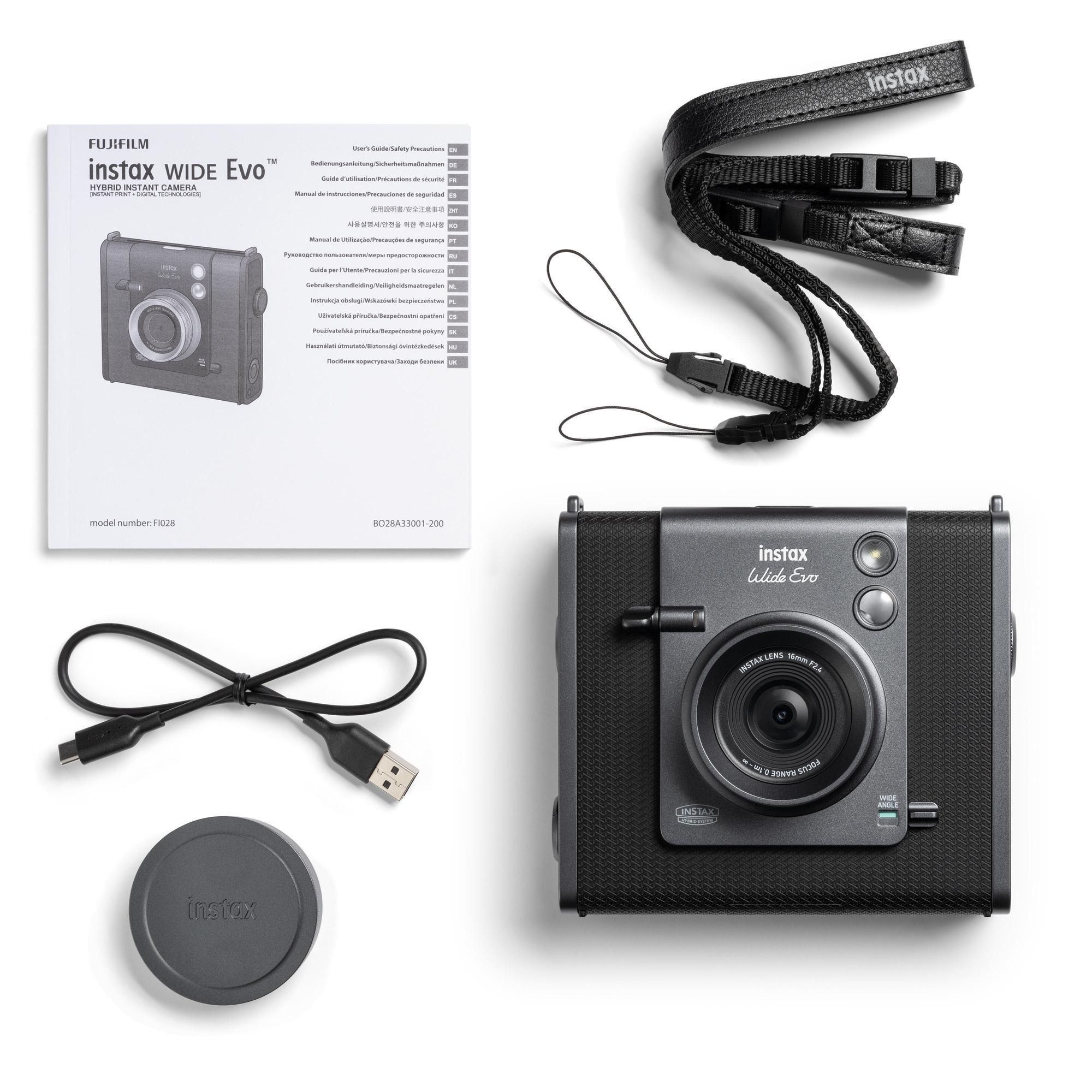 Fujifilm Kamera Instax Wide Evo / 16840933 Schwarz Standard