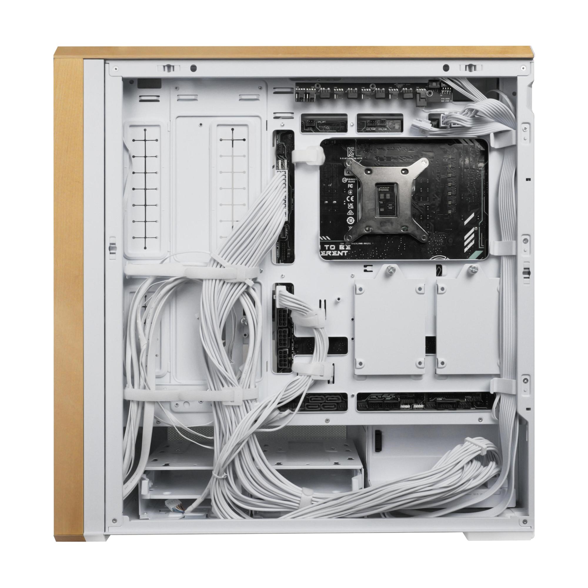Lian Li PC case Lancool 217 Wood / LAN217W White, wood
